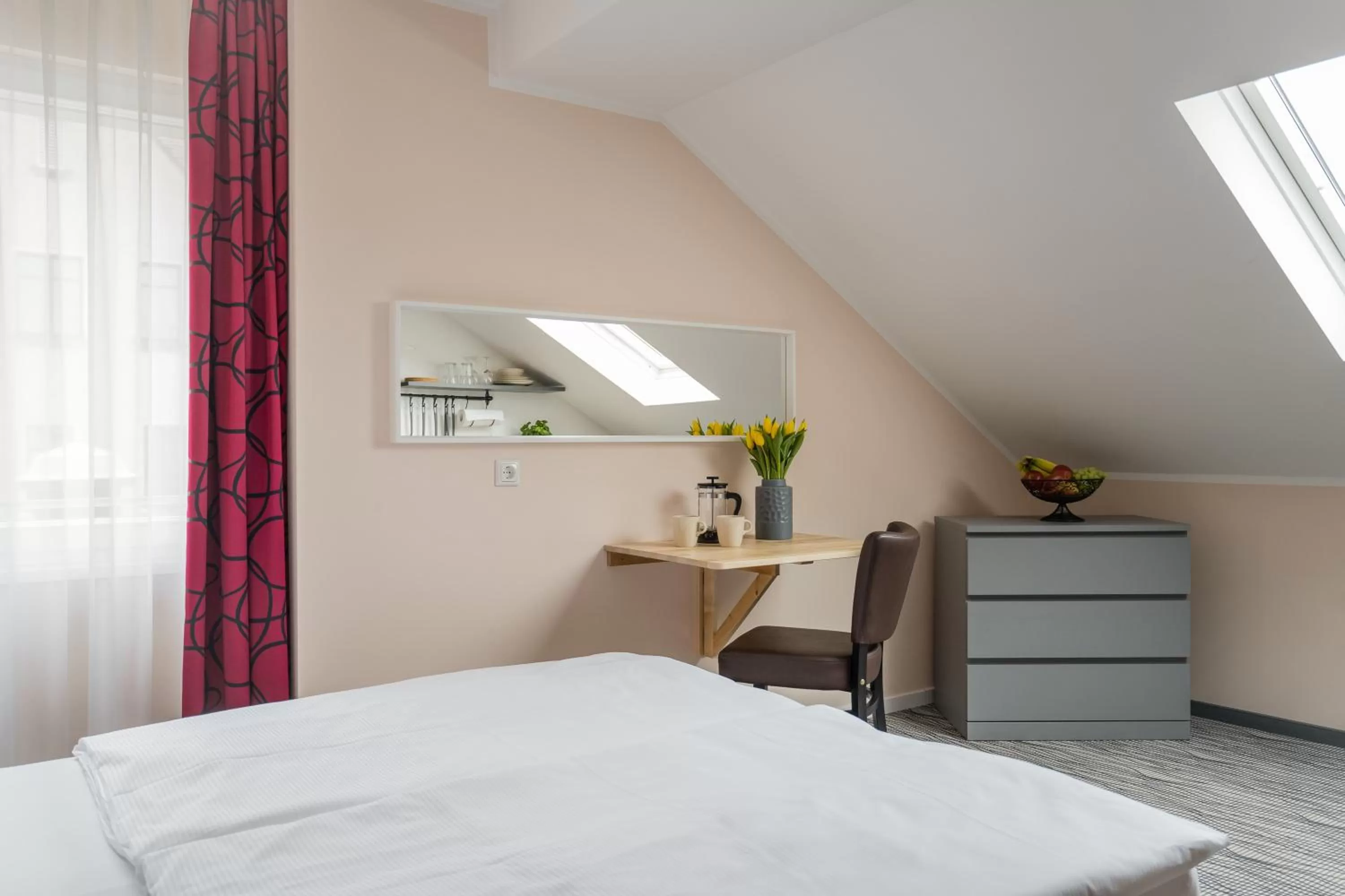 Bed in Point Hotel Apartments and Rooms