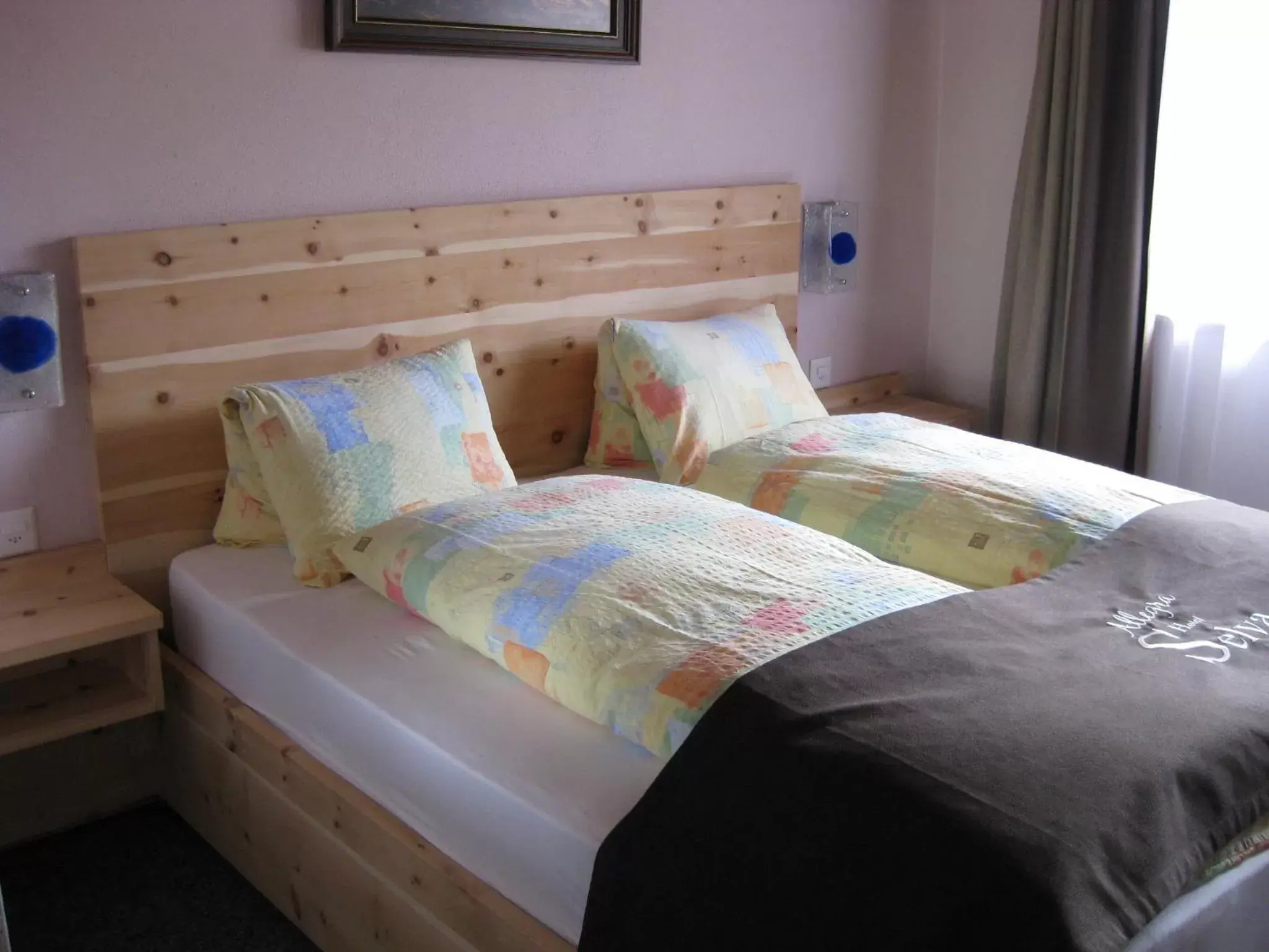 Bed in Hotel Pizzeria Selva