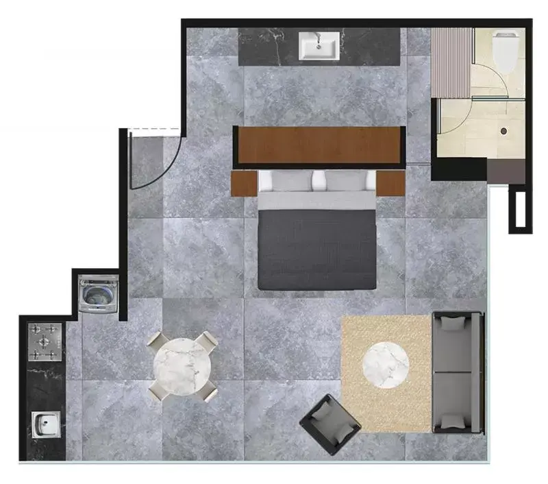 View (from property/room), Floor Plan in Suites BQ