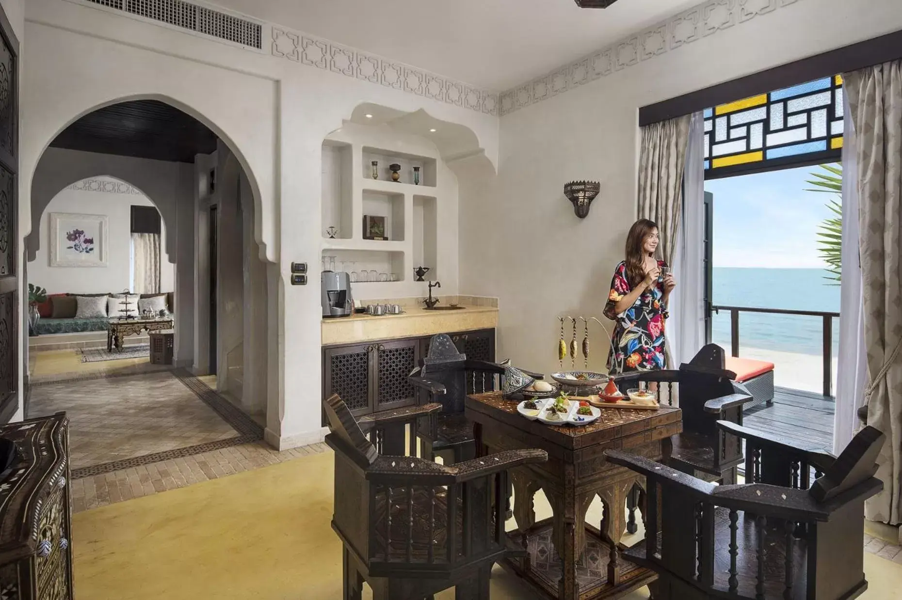 Coffee/tea facilities, Dining Area in Villa Maroc Resort