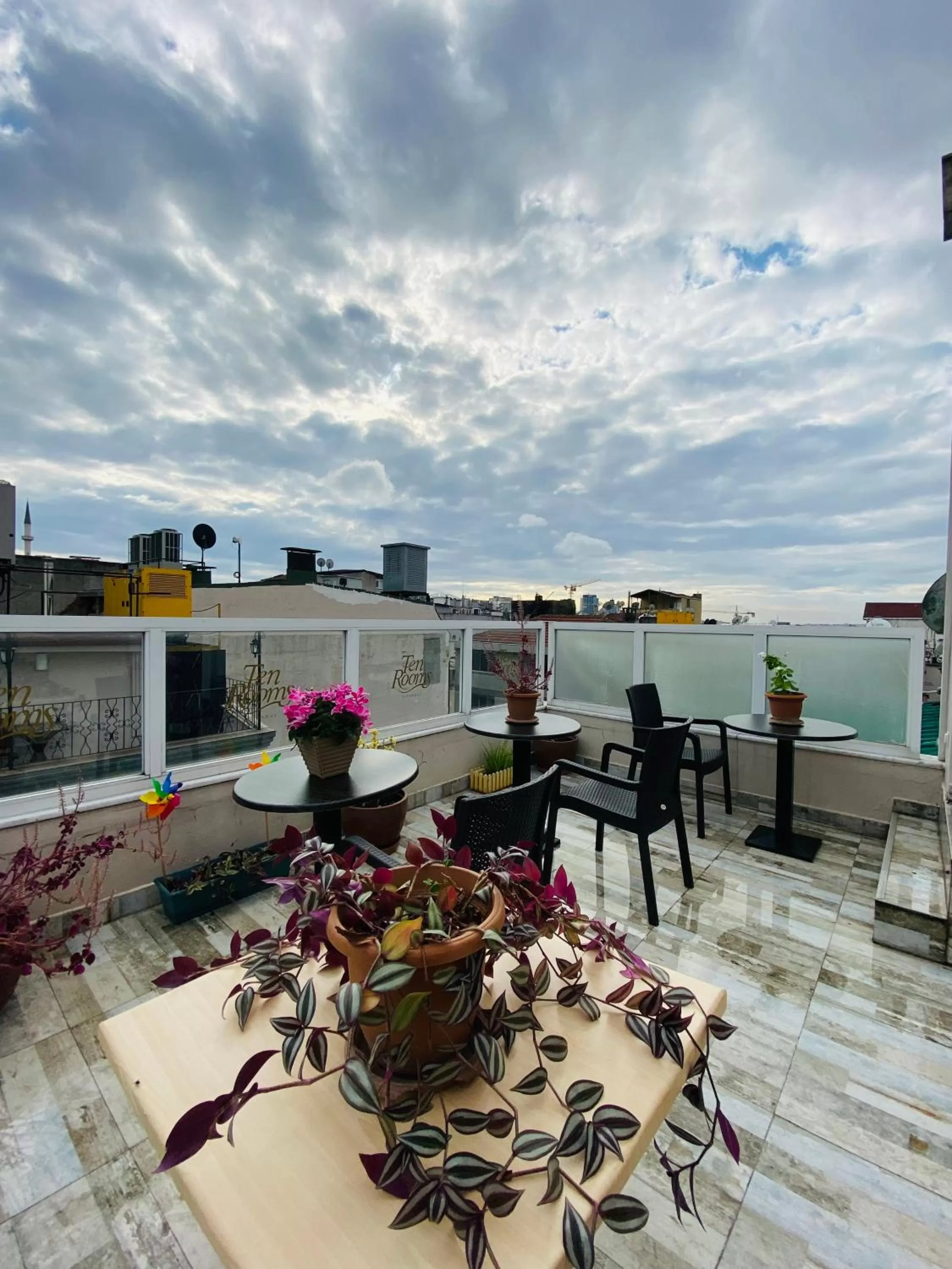 Balcony/Terrace in Ten Rooms Istanbul Hotel