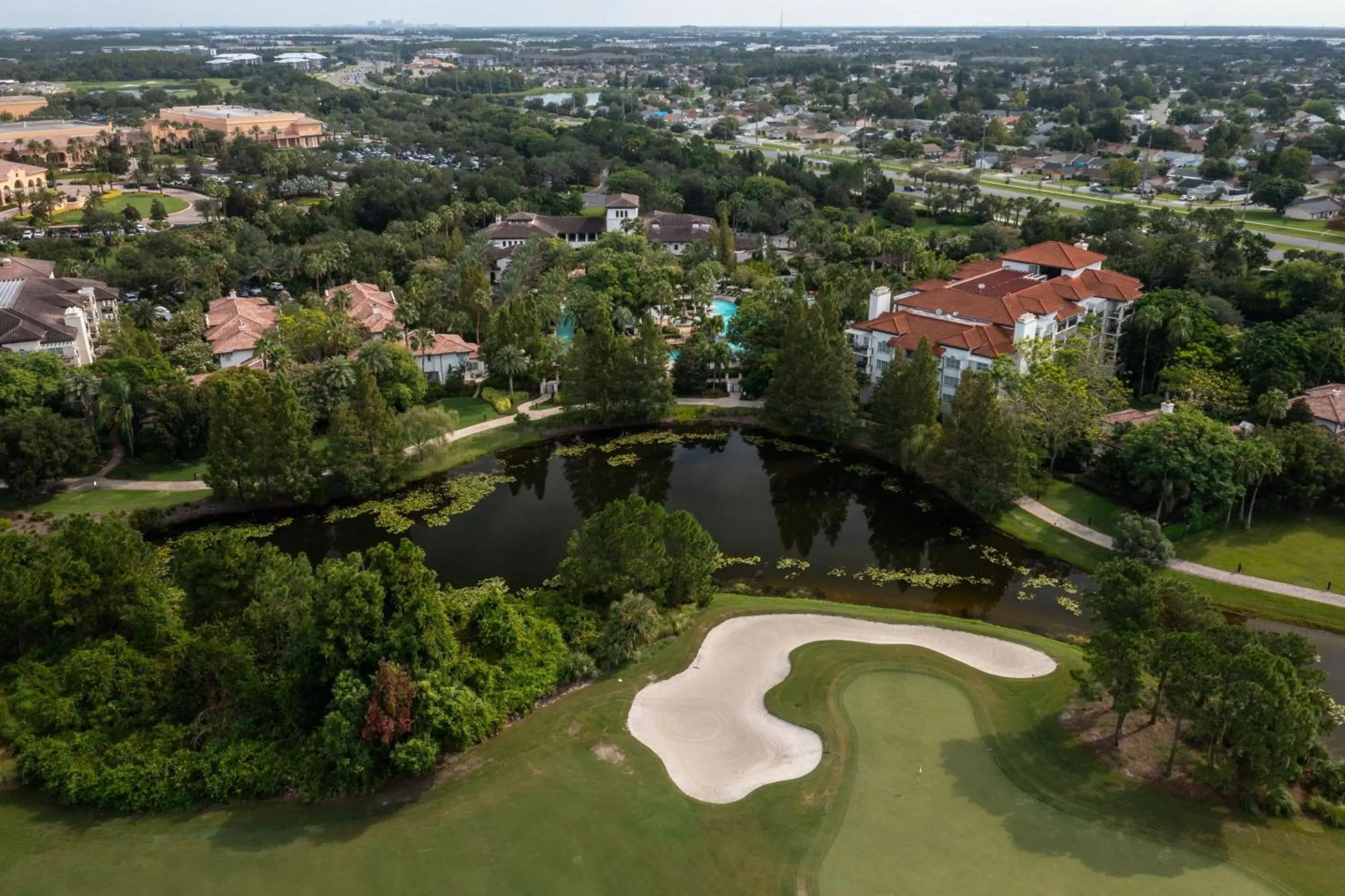 Golfcourse, Bird's-eye View in Marriott's Lakeshore Reserve