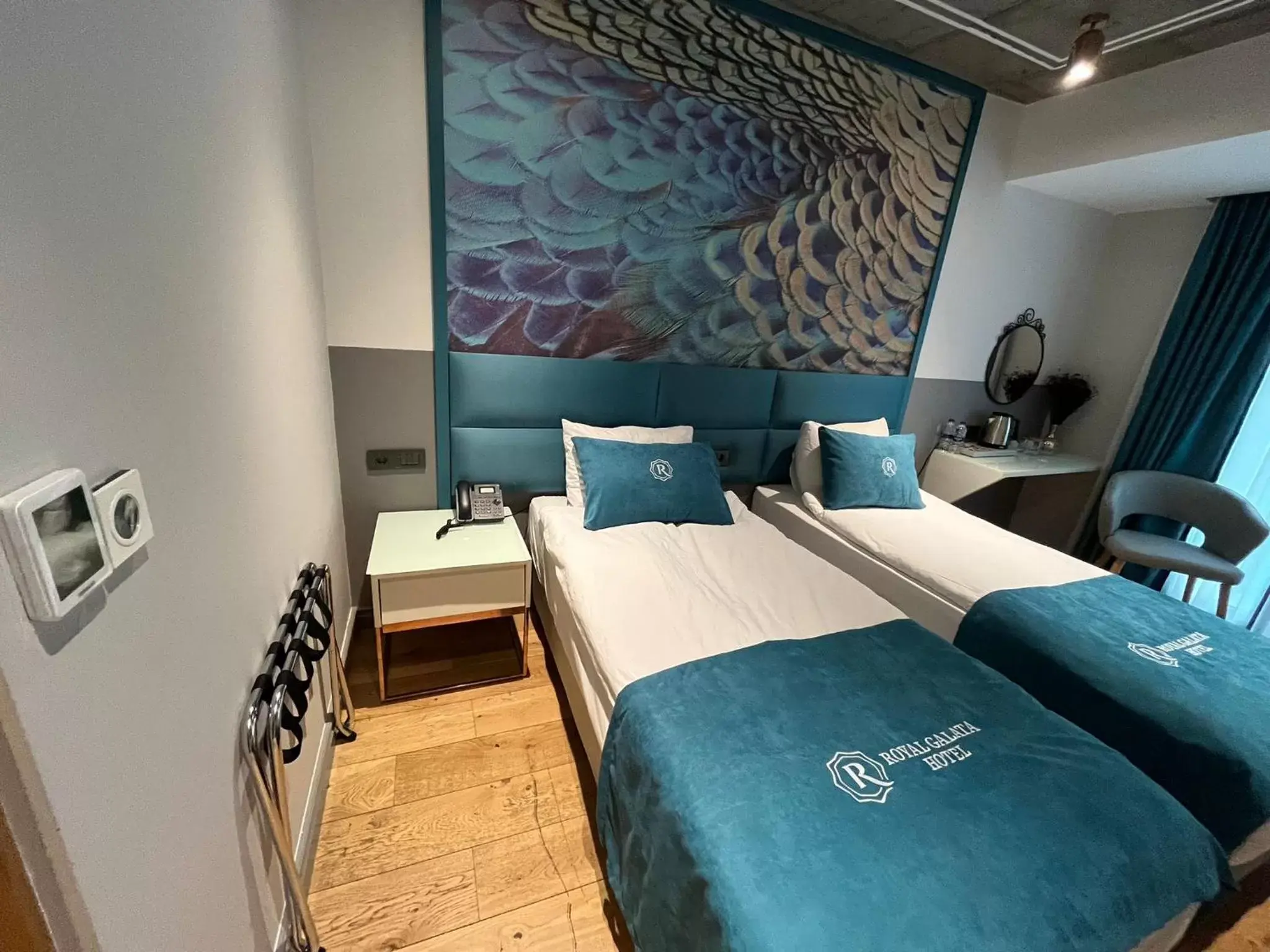 Bed in Royal Galata Hotel