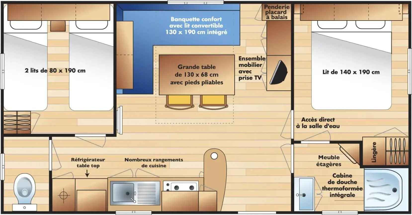 Floor Plan in Sabiñanigo Camp & Hotel