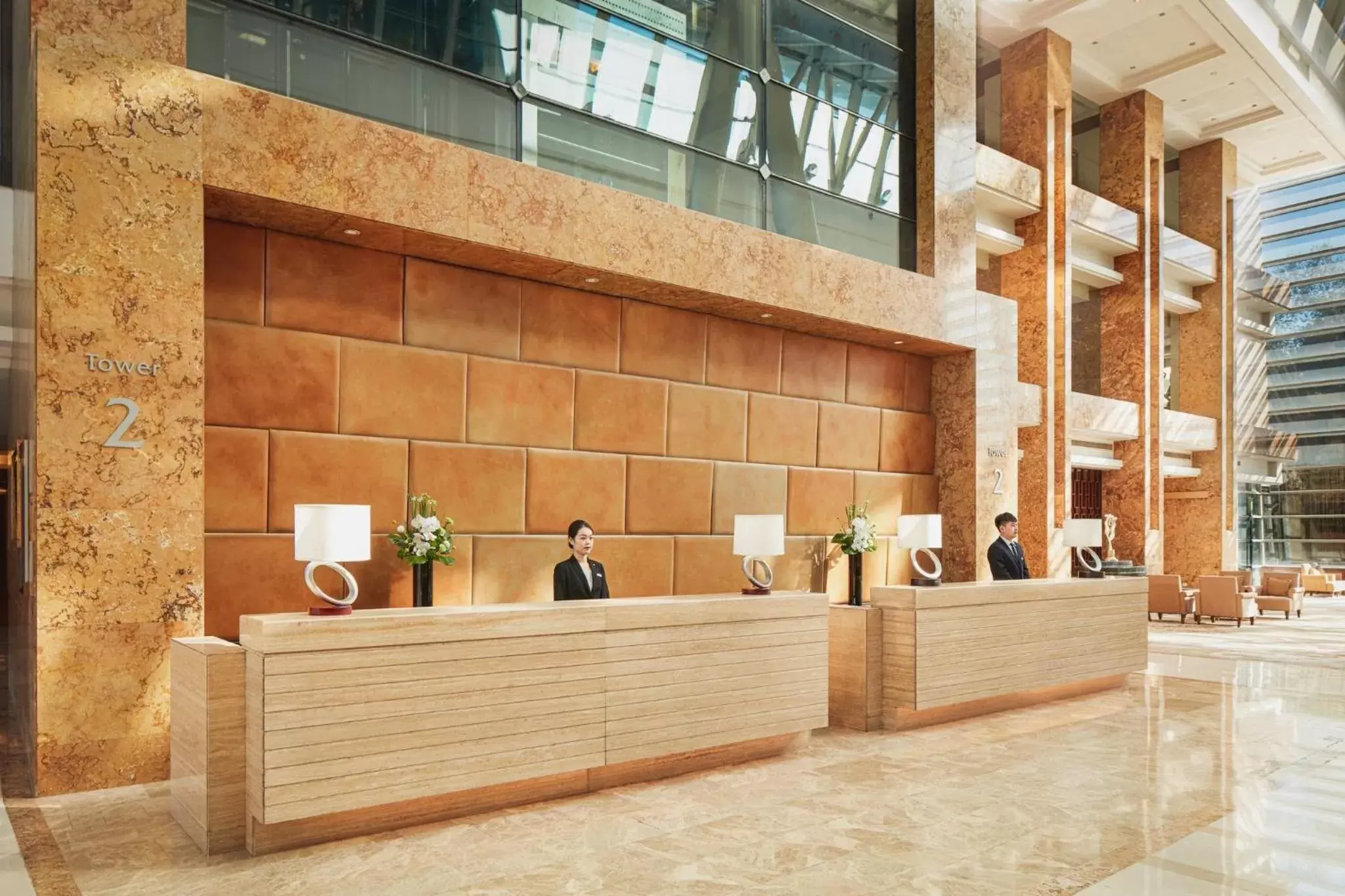 Property building, Lobby/Reception in Crowne Plaza Beijing International Airport, an IHG Hotel