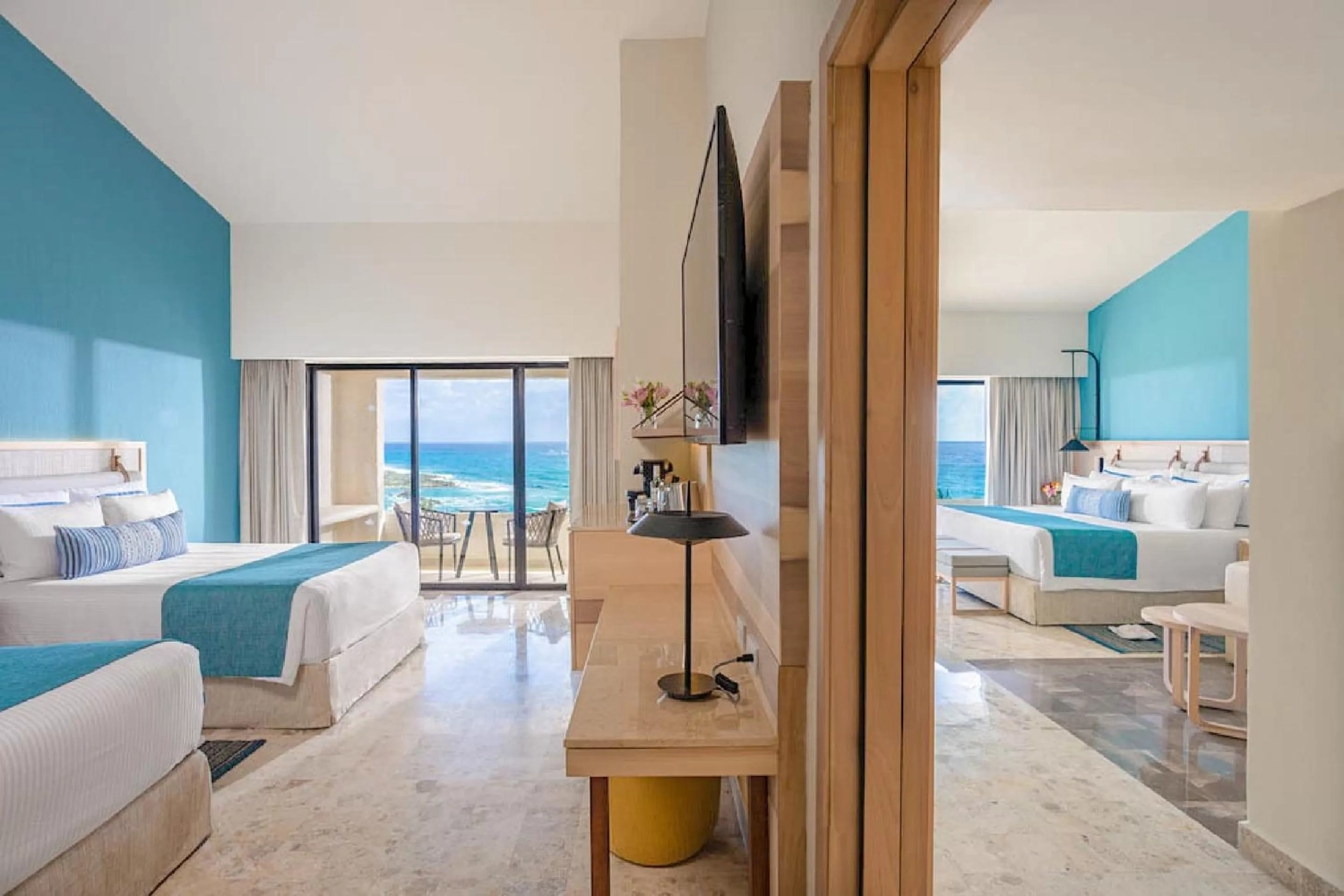 View (from property/room), Bed in Dreams Aventuras Riviera Maya - All Inclusive