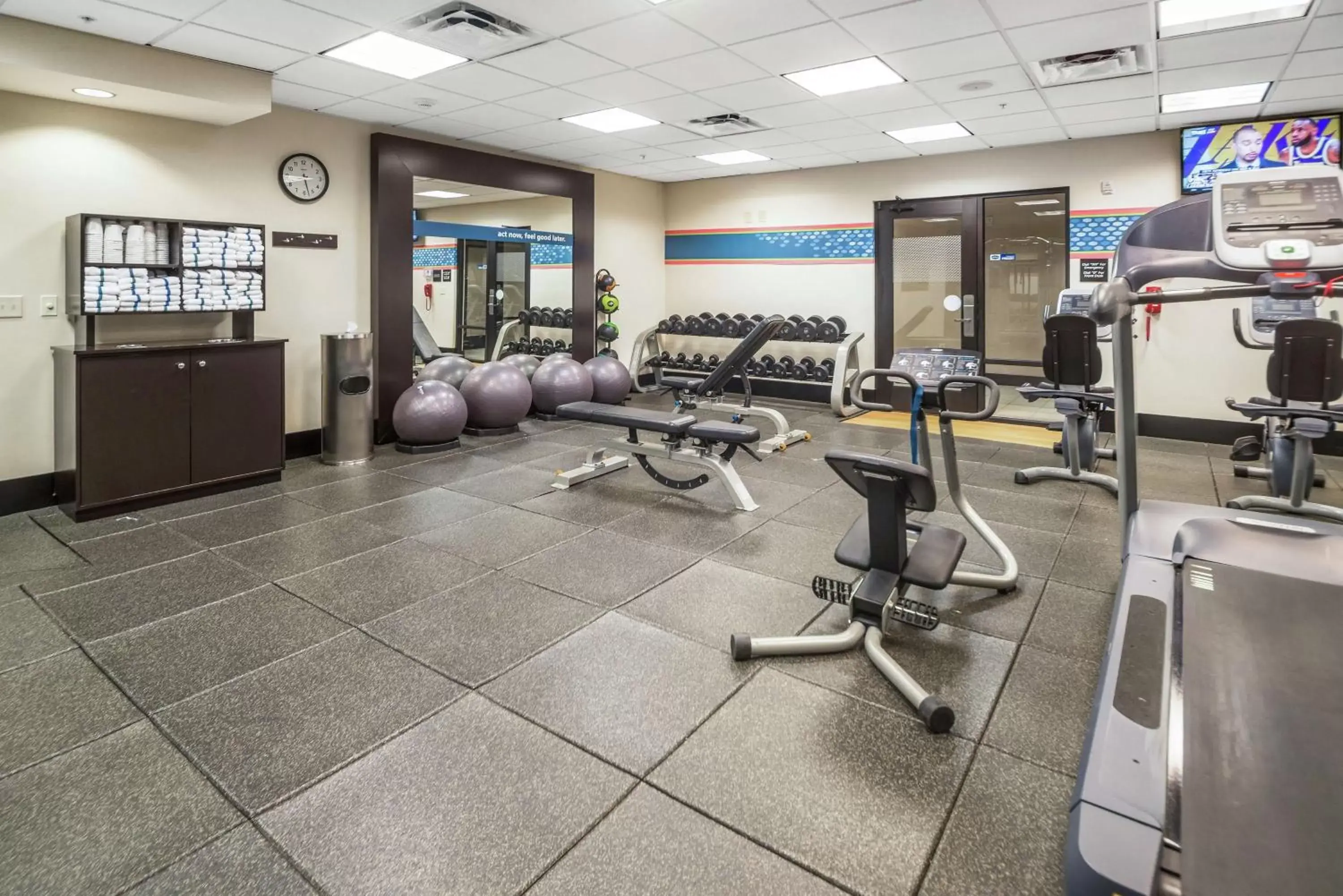 Fitness centre/facilities, Fitness Center/Facilities in Hampton Inn and Suites Tulsa/Catoosa