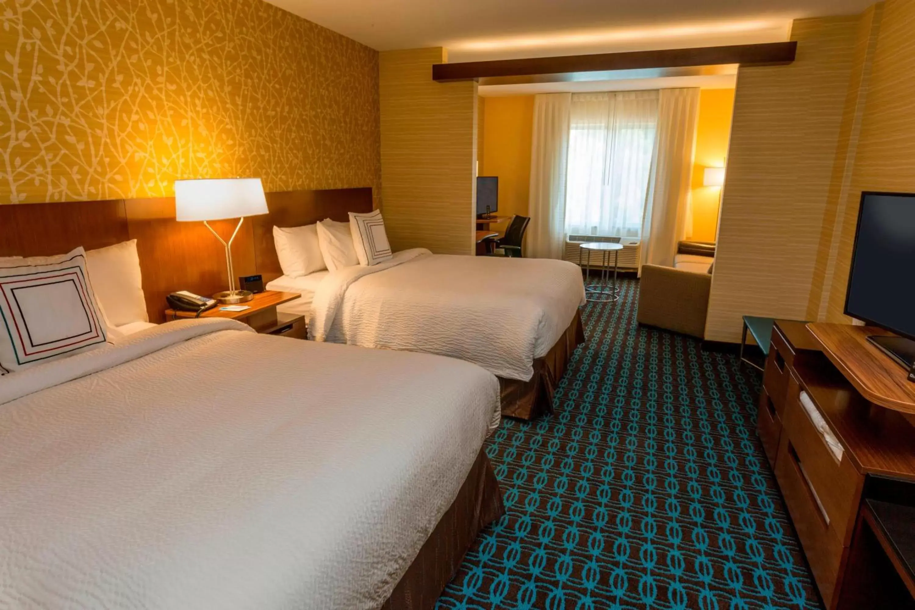 Bedroom, Bed in Fairfield Inn & Suites by Marriott Geneva Finger Lakes