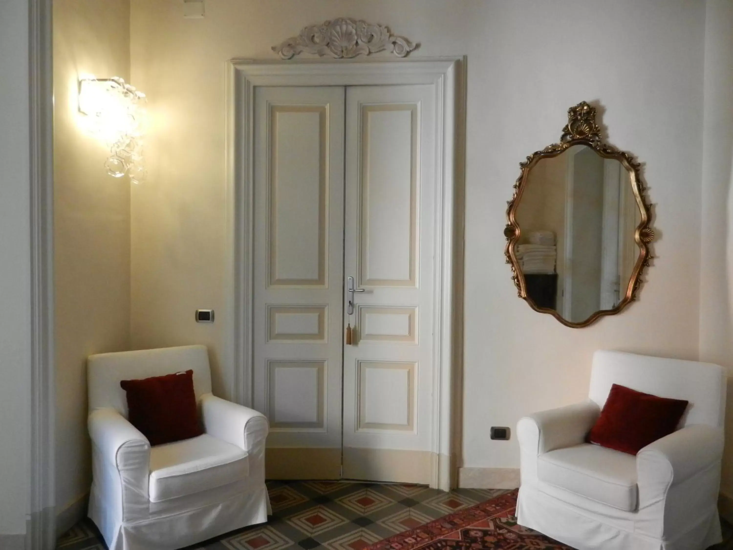 Lobby or reception, Seating Area in RossoCorallo B&B
