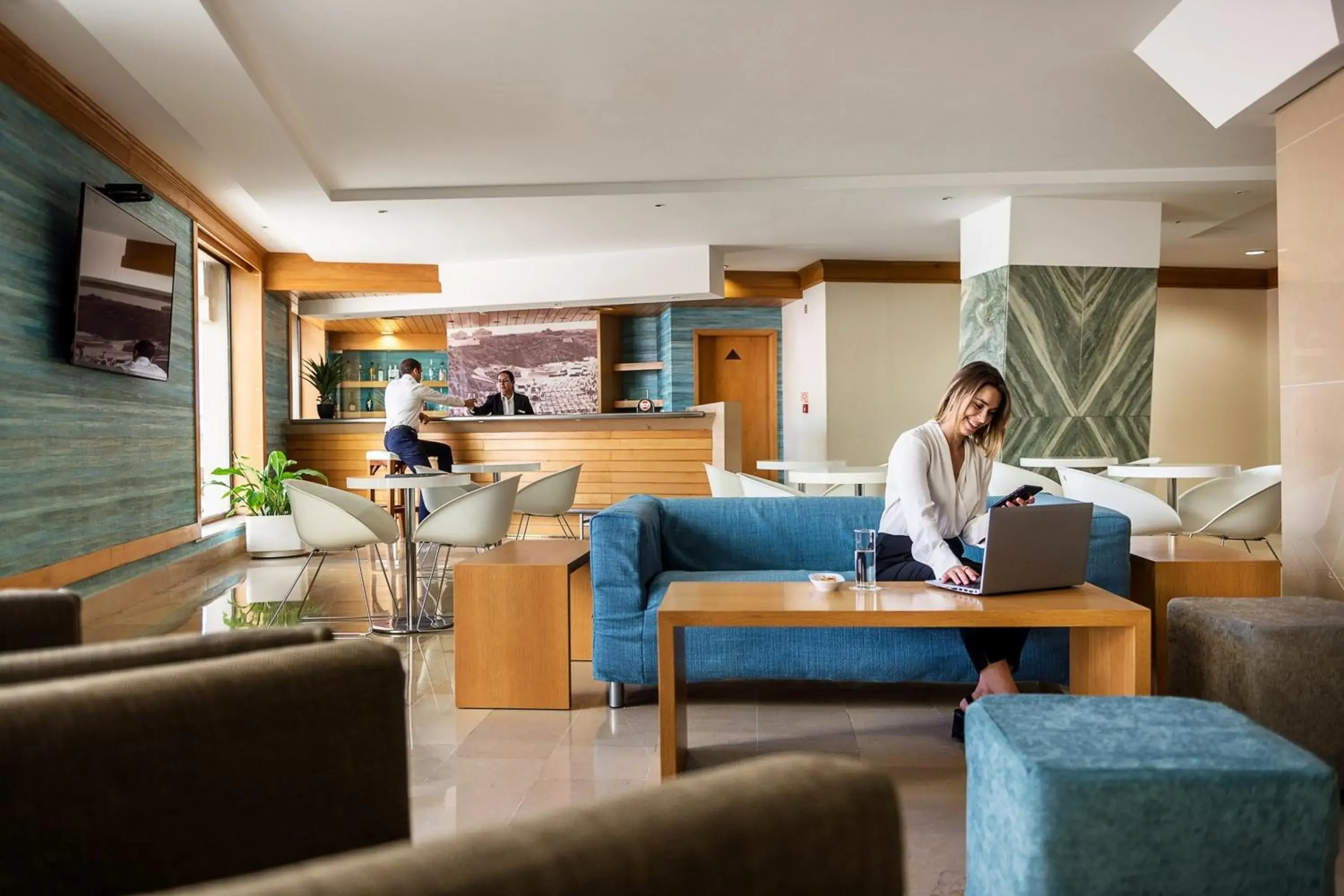 Lobby or reception in Hotel Apartamento Sinerama