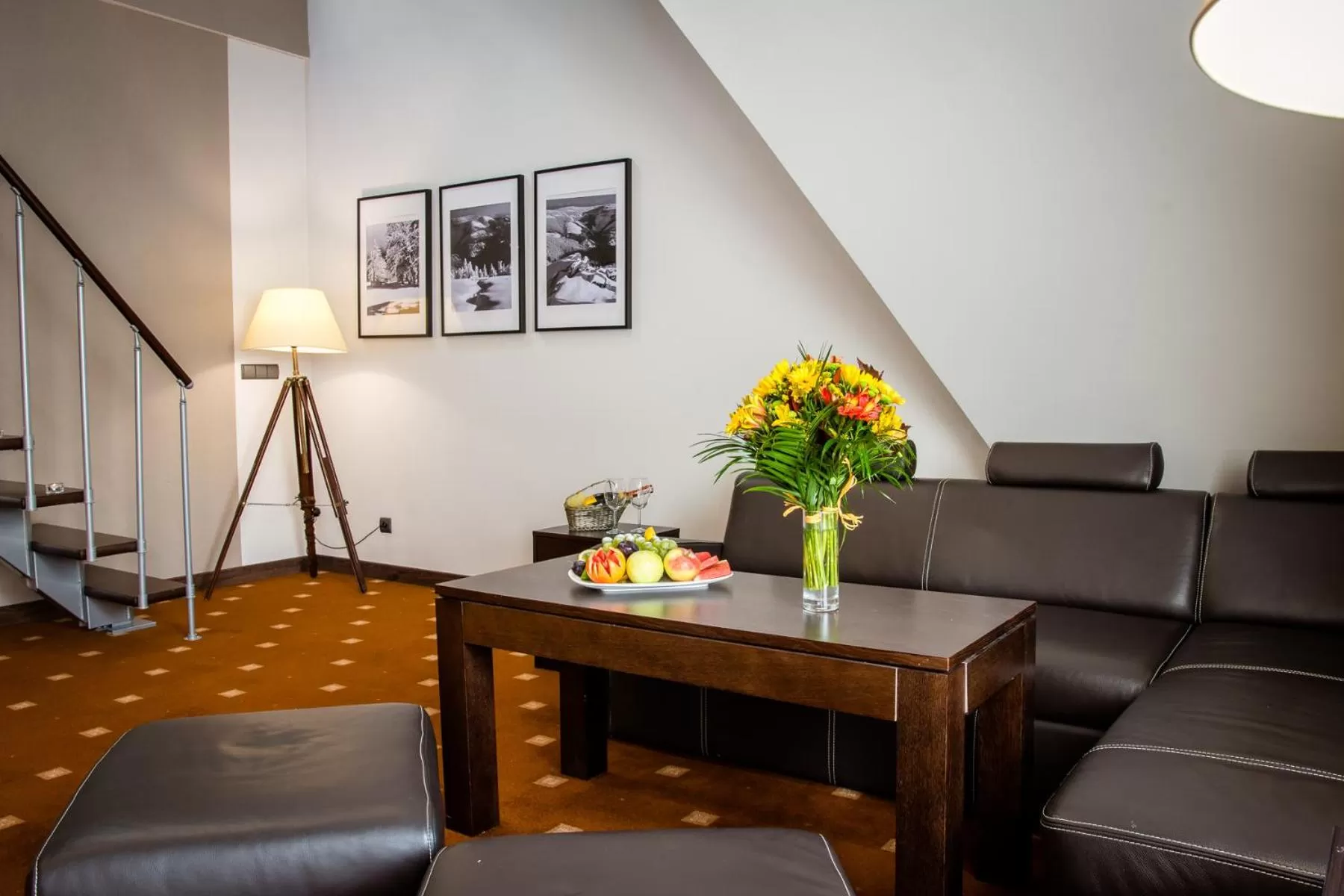 Living room in Hotel Nowy Dwór Elizy blisko Sky Bridge