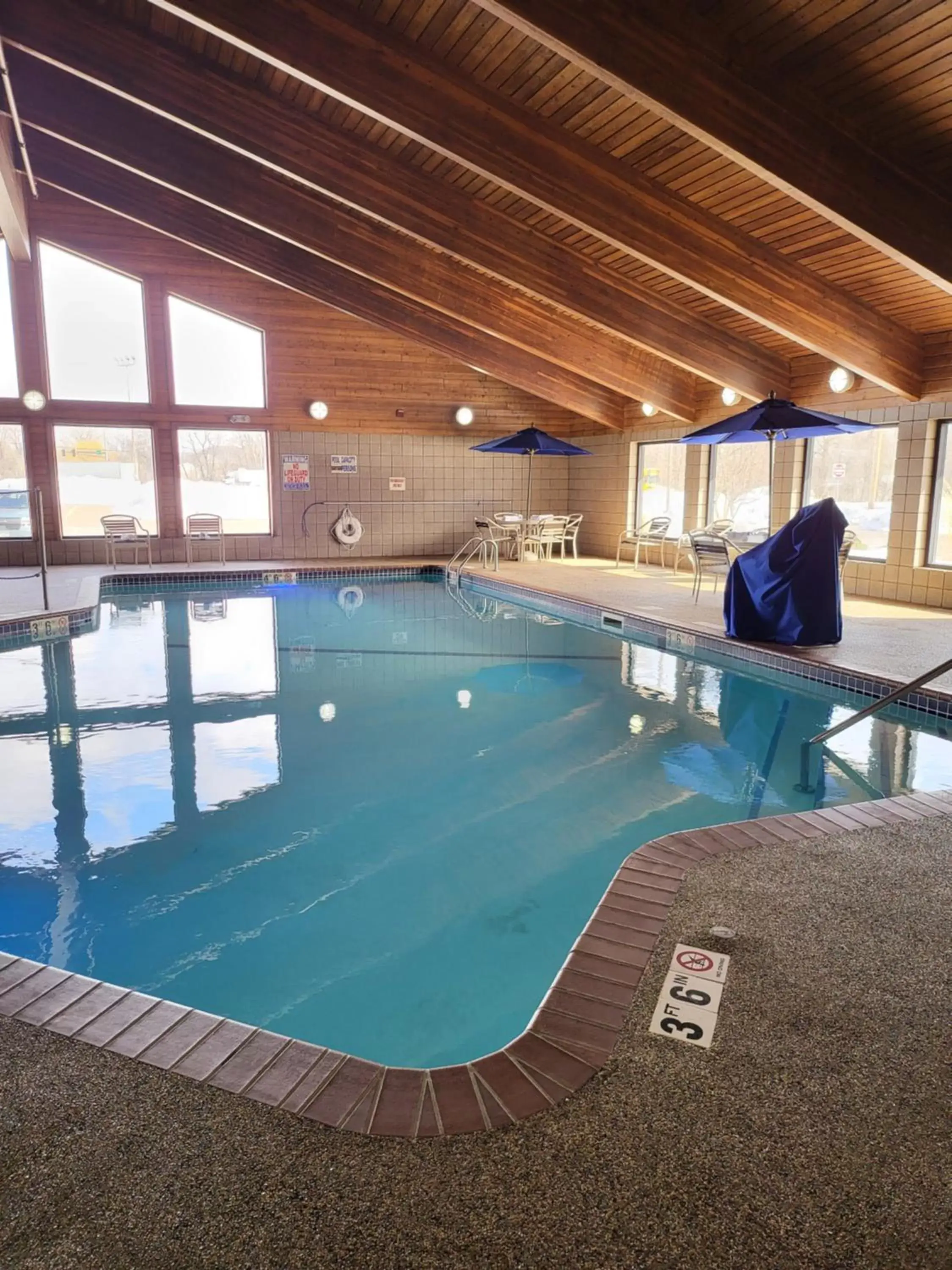 Pool view, Swimming Pool in AmericInn by Wyndham Mounds View Minneapolis