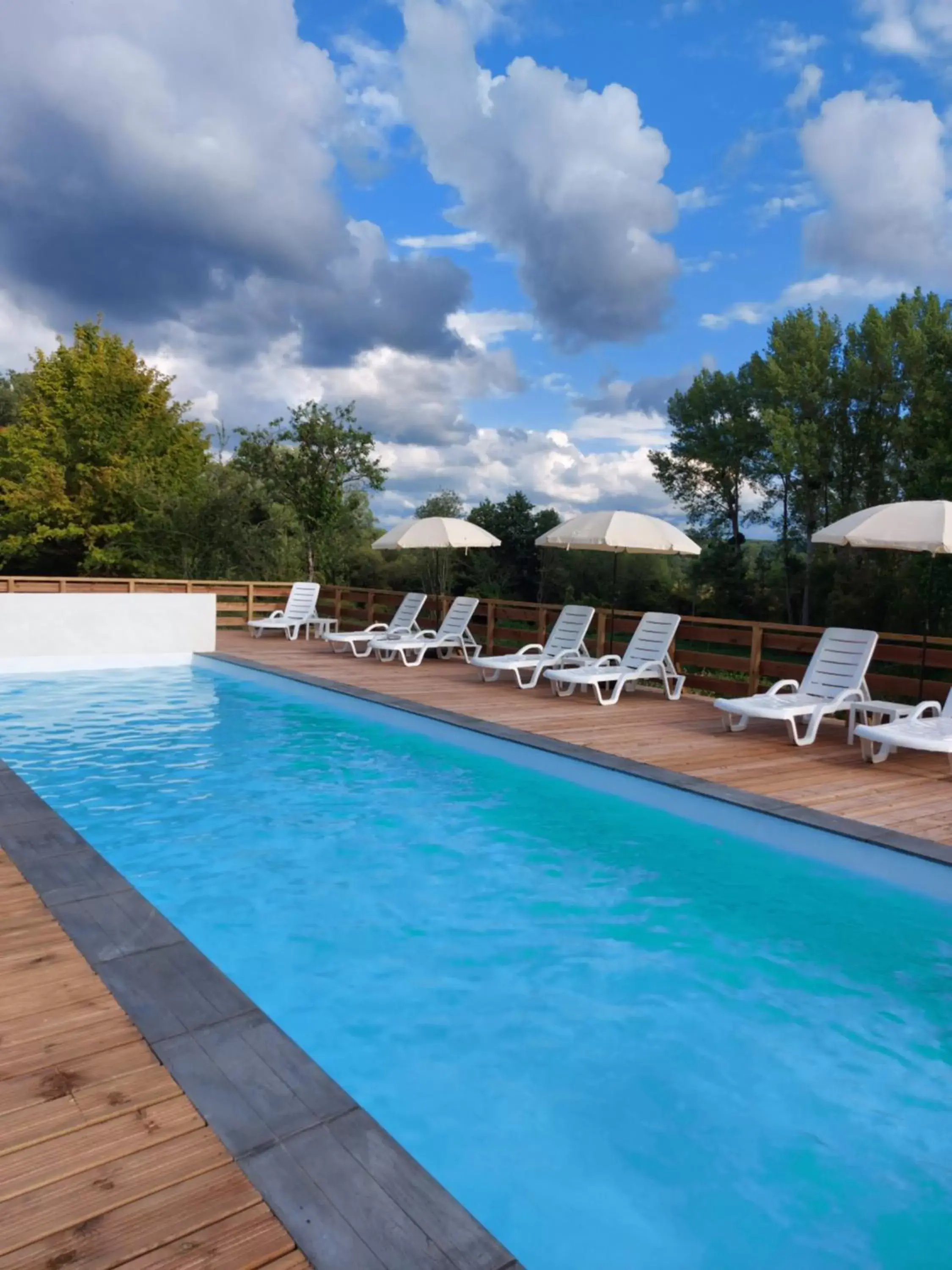 Swimming Pool in Logis Hôtels Troglododo