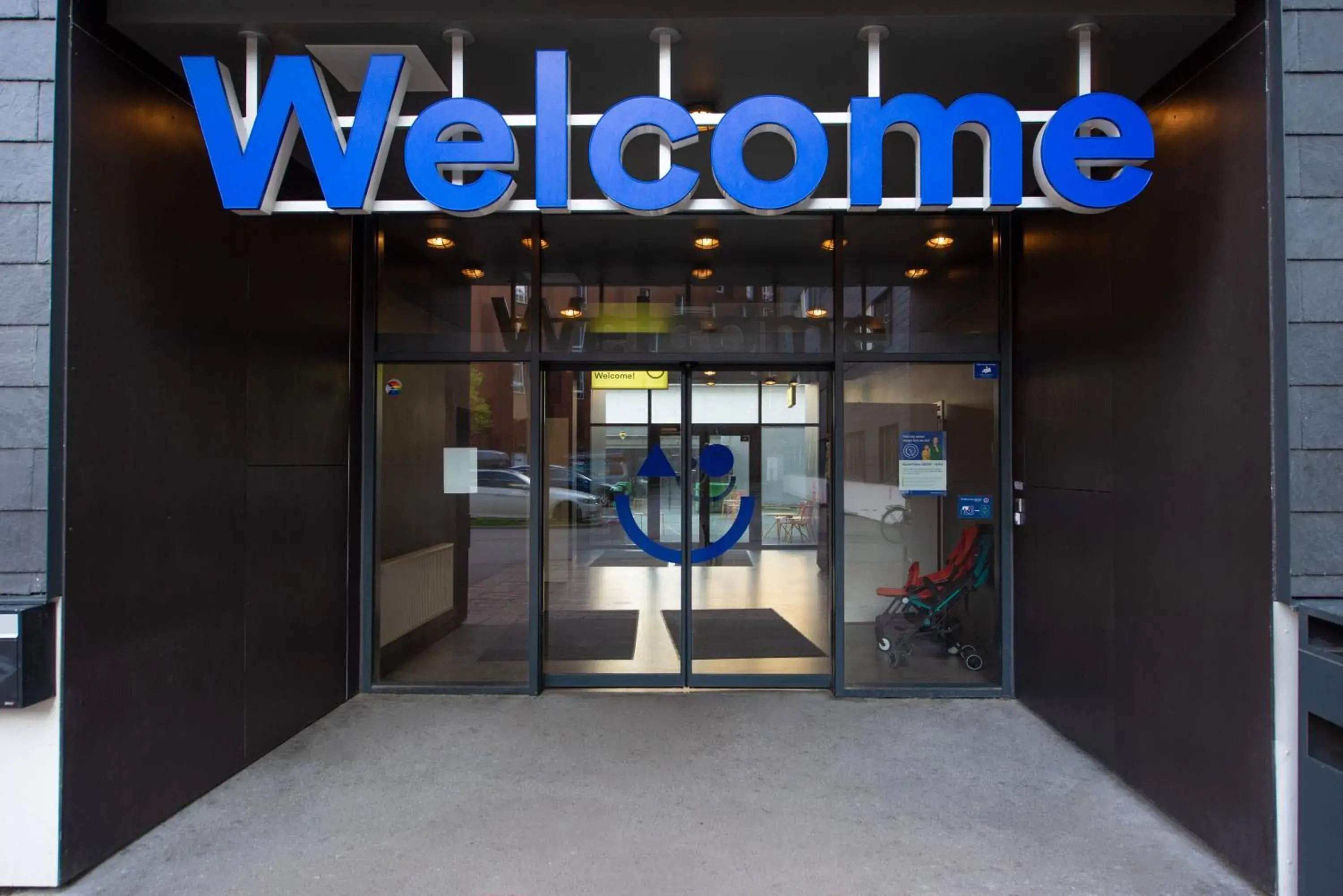 Facade/entrance in a&o Copenhagen Sydhavn Facade/entrance in a&o Copenhagen Sydhavn