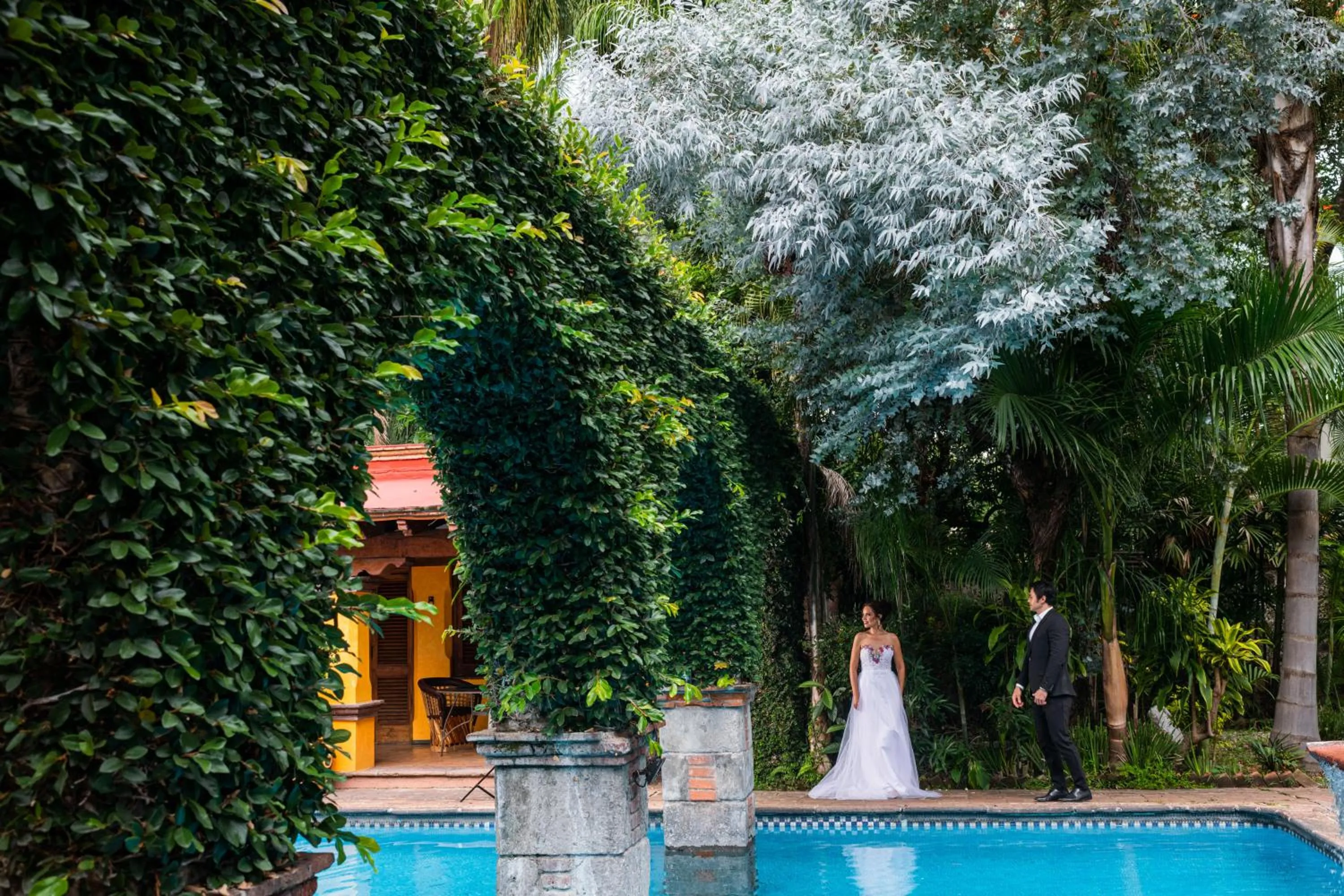 Pool view in La Joyita Cuernavaca