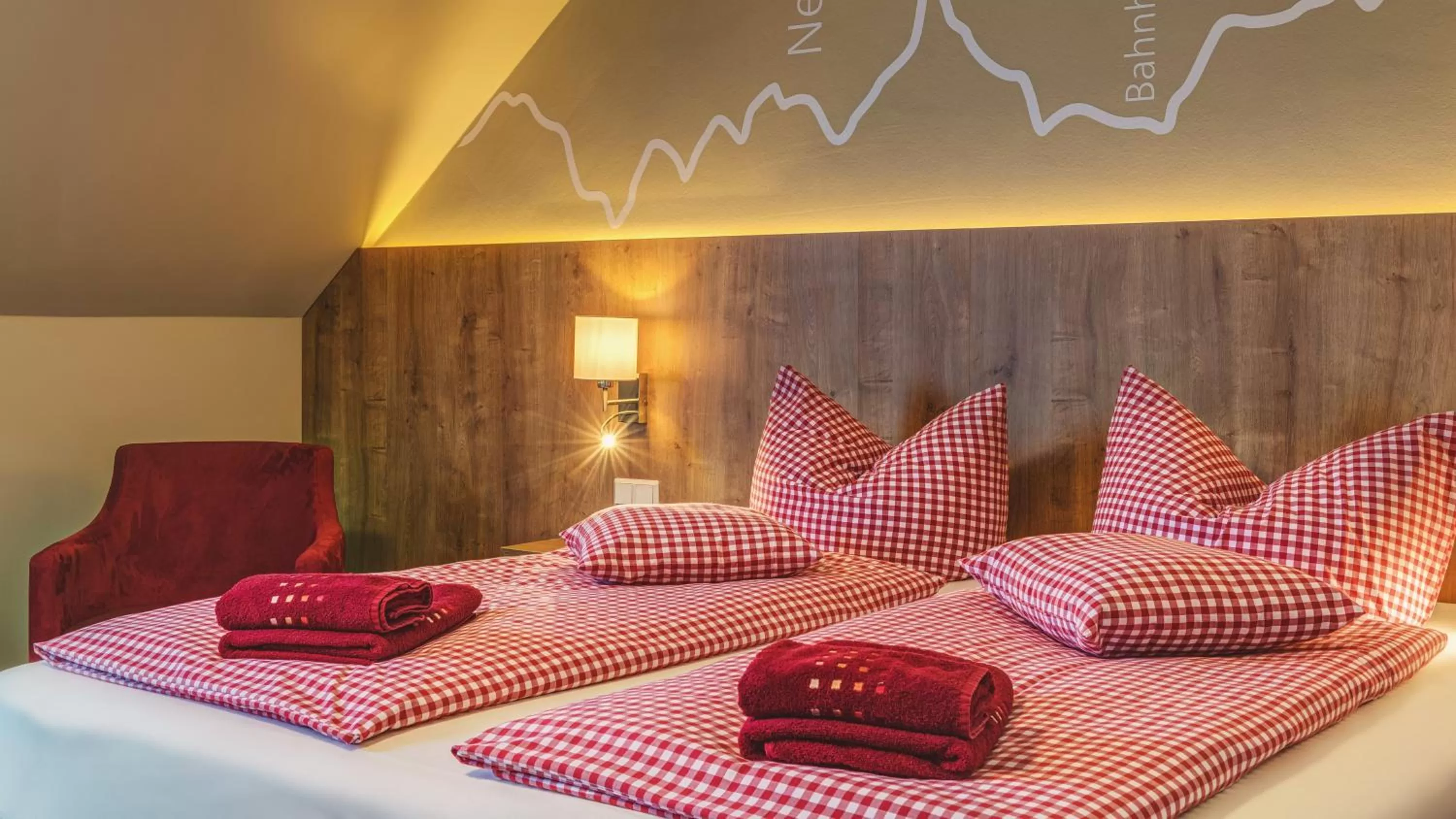 Bedroom, Bed in Hotel Traumblick