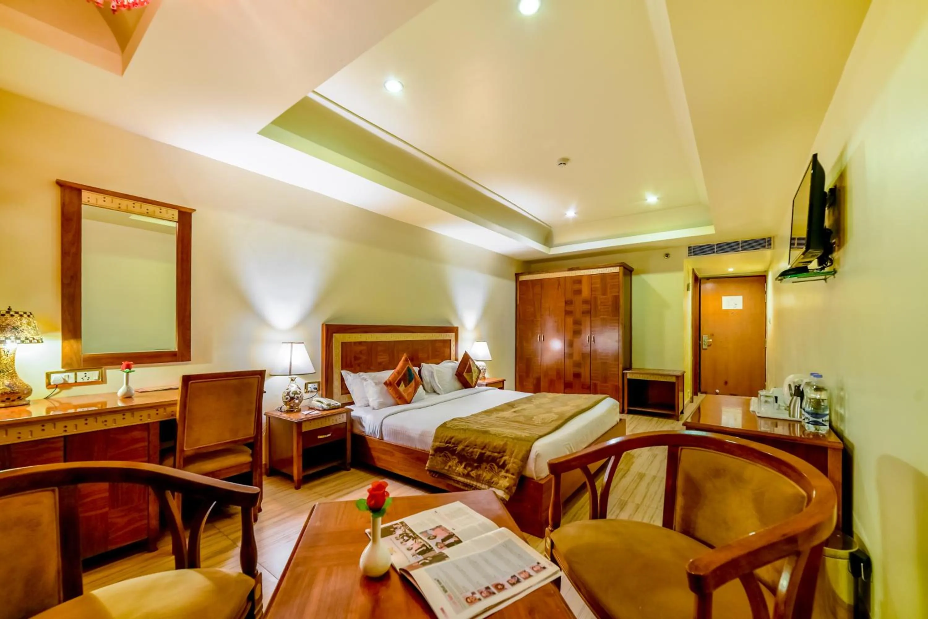 Photo of the whole room, Bed in Chokhi Dhani The Palace Hotel