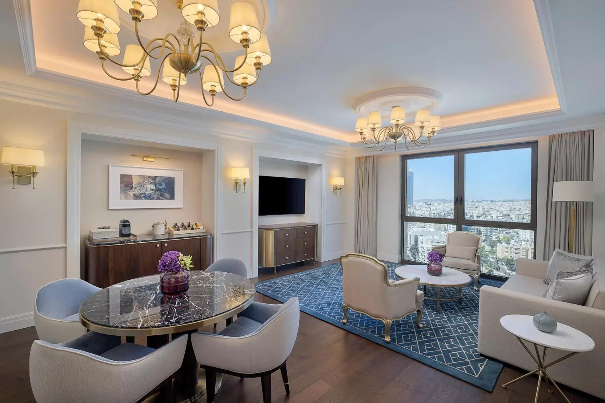 Living room, Seating Area in The Ritz-Carlton, Amman