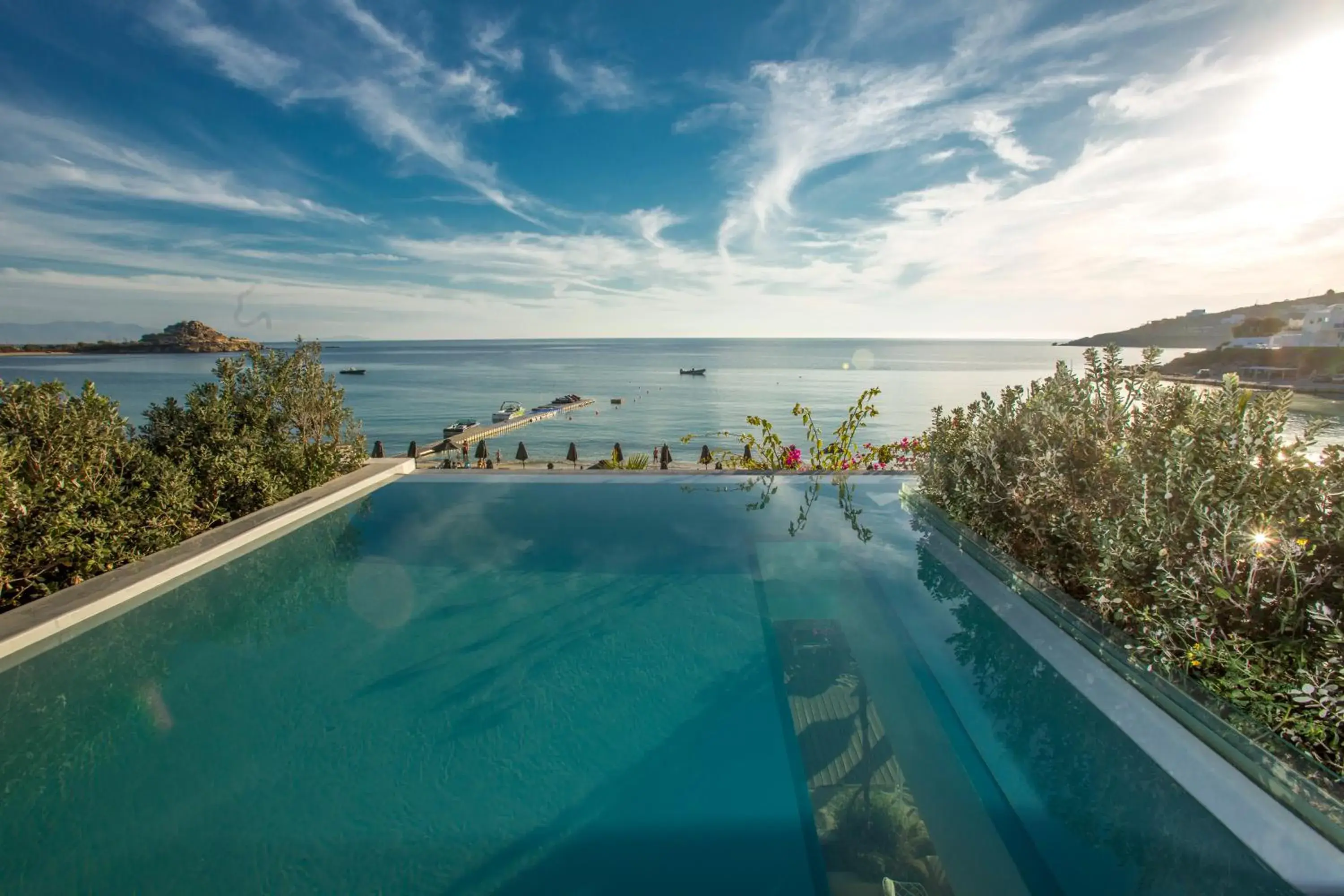 Swimming Pool in Mykonos Dove Beachfront Hotel