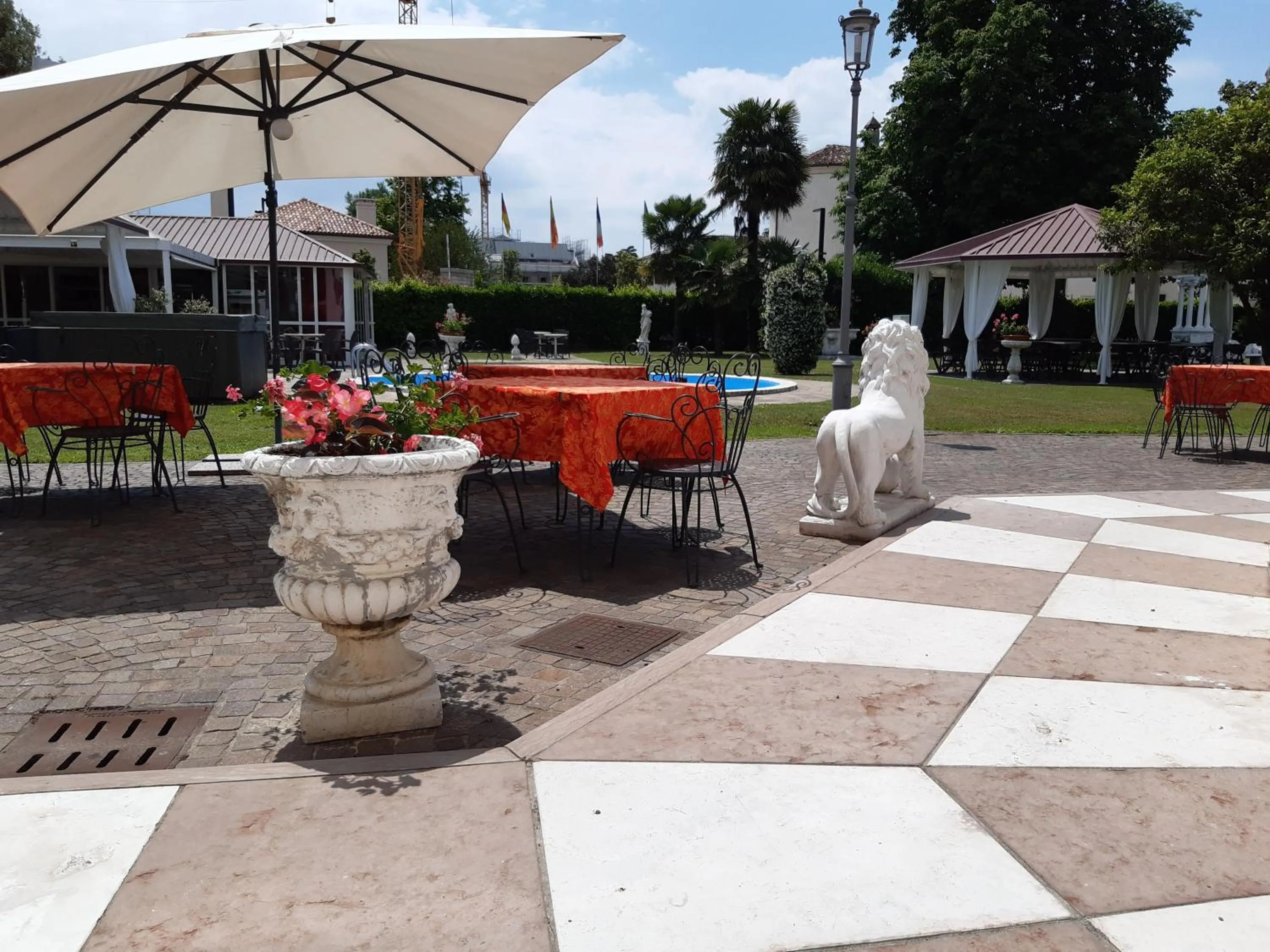 Patio in Hotel Villa Stucky