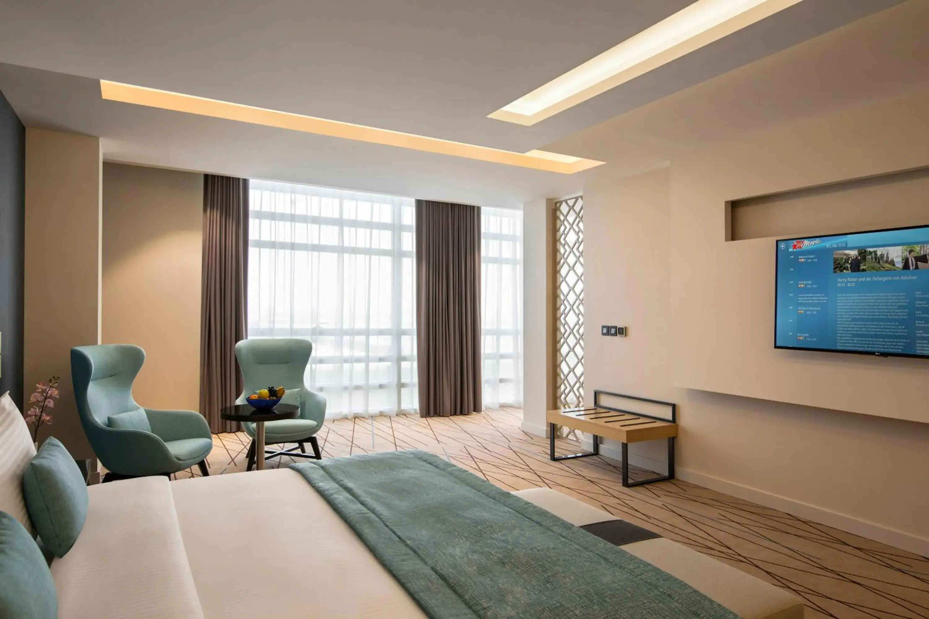 Bedroom, TV/Entertainment Center in Cristal Amaken Hotel Riyadh