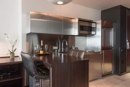 Kitchen/Kitchenette in Luxury Suites at Palms Place