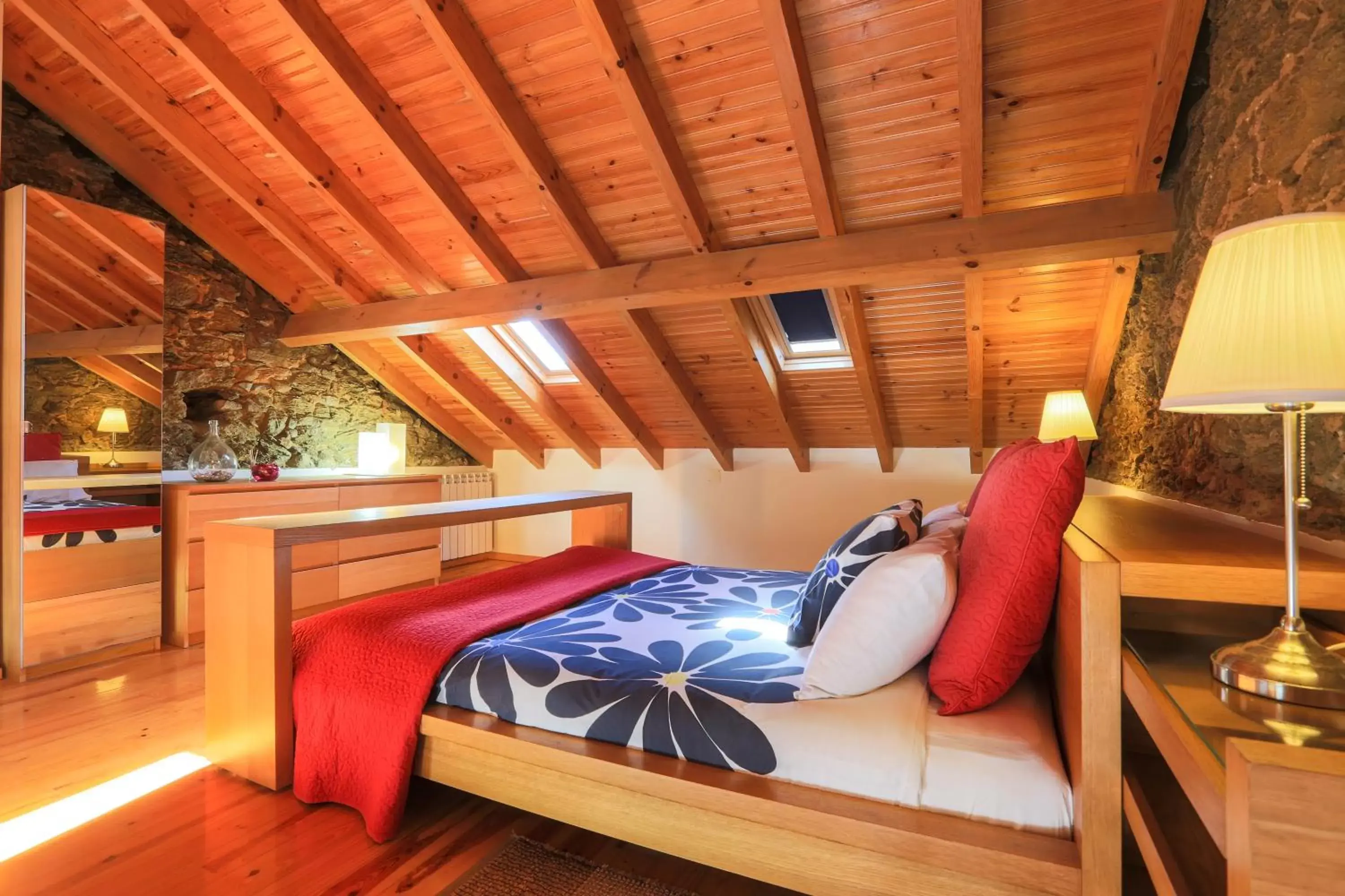 Bed, Seating Area in Casa d'Arriba