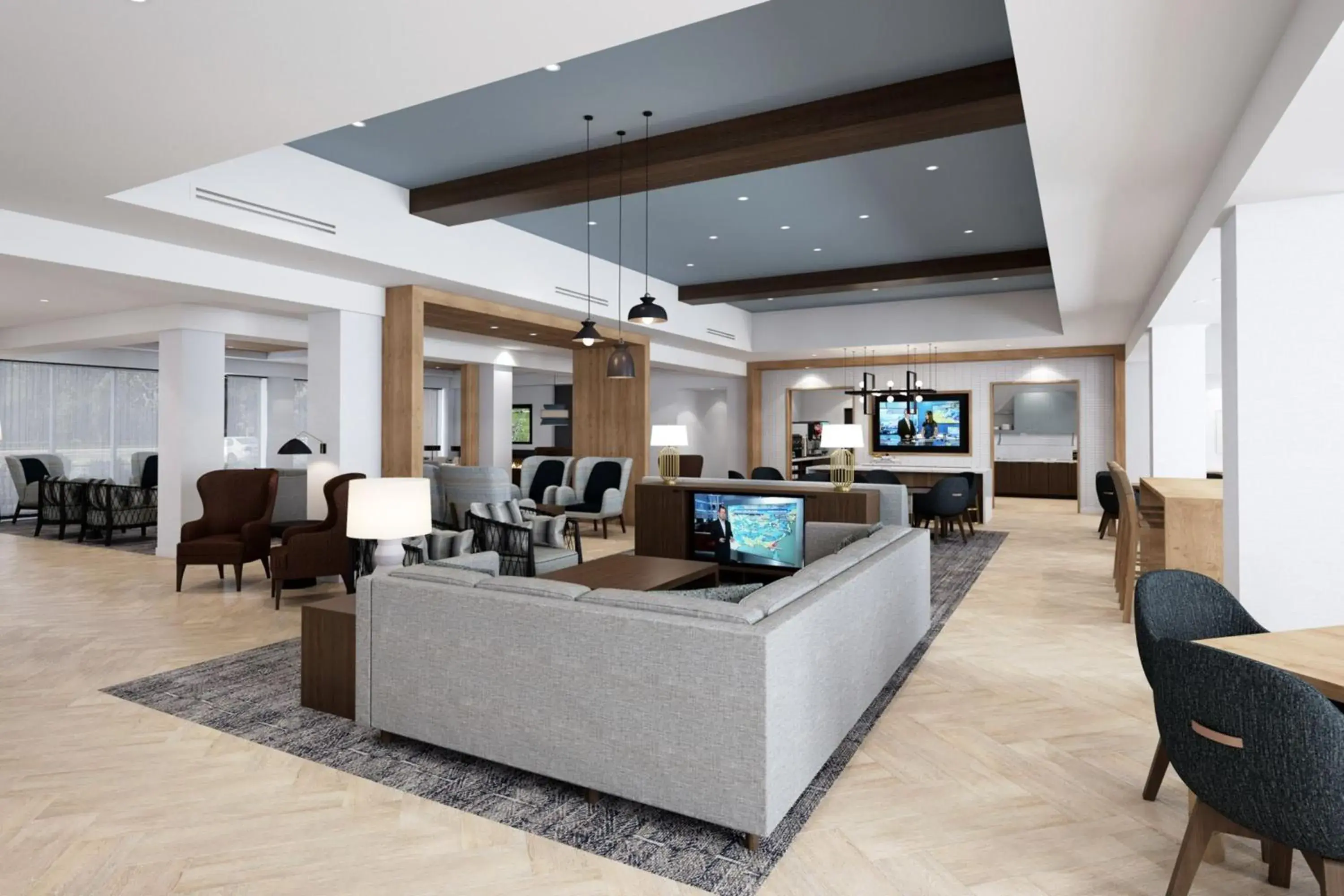 Property building, Lobby/Reception in Staybridge Suites Detroit - Southfield
