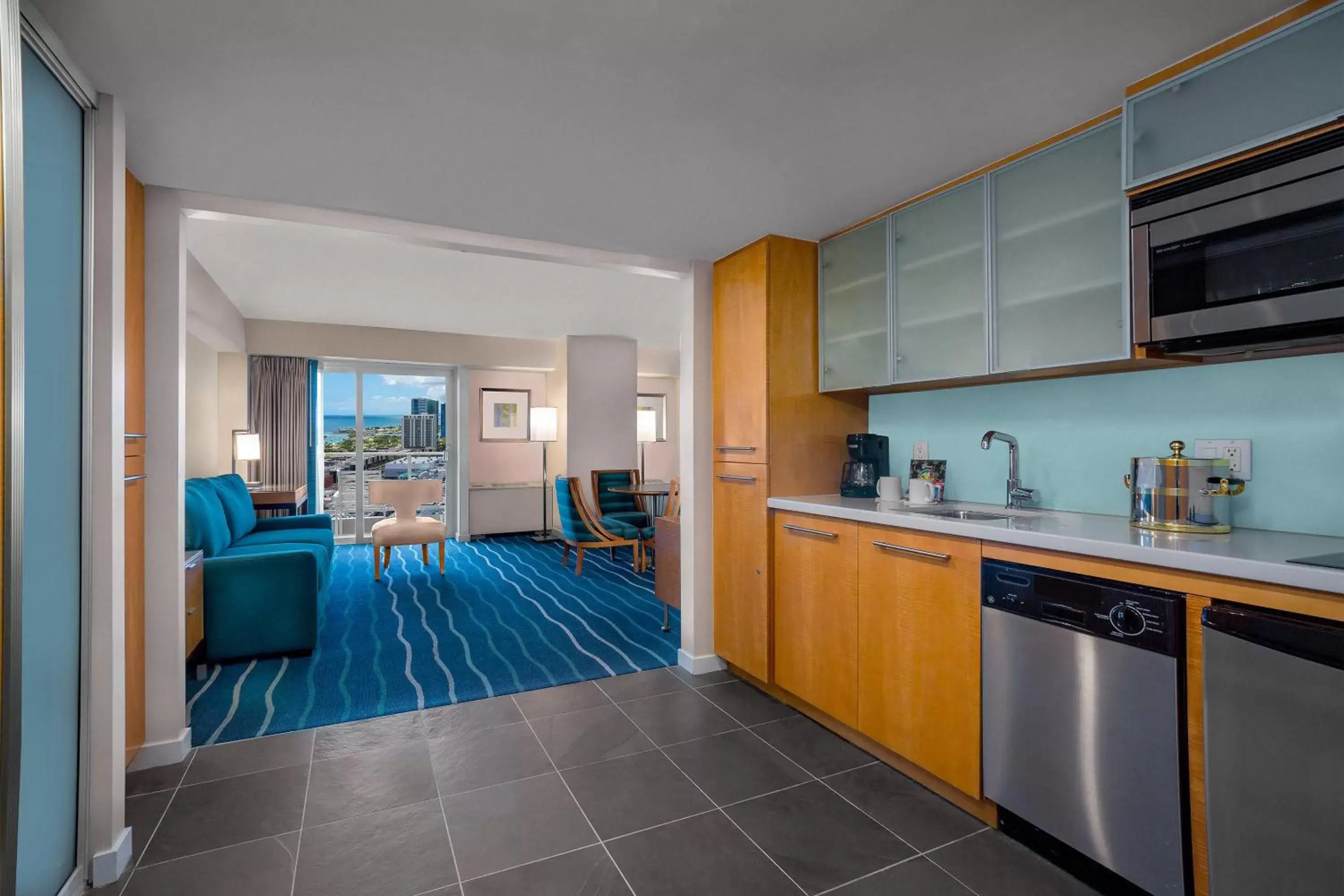 View (from property/room), Kitchen/Kitchenette in Ala Moana Hotel - Resort Fee Included