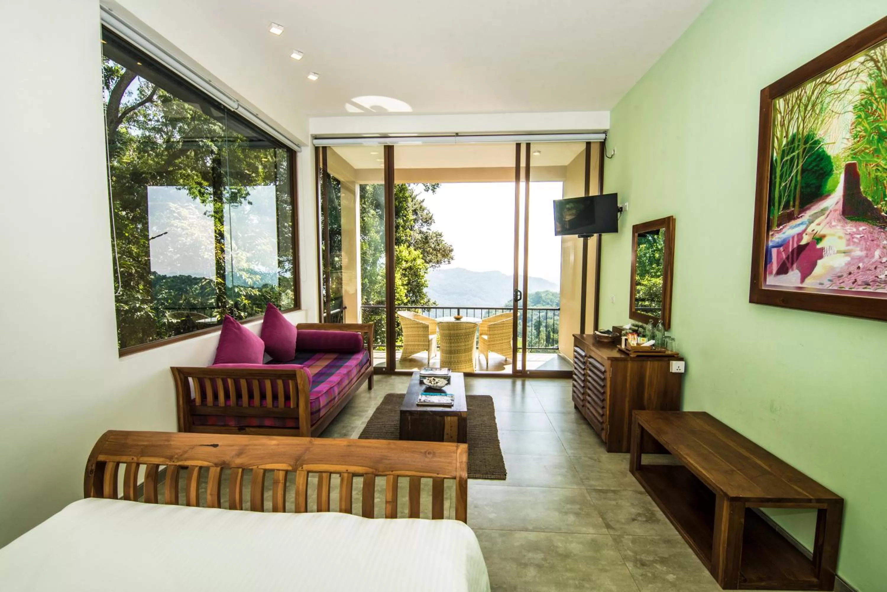 Living room, Bed in Ella Planters Bungalow