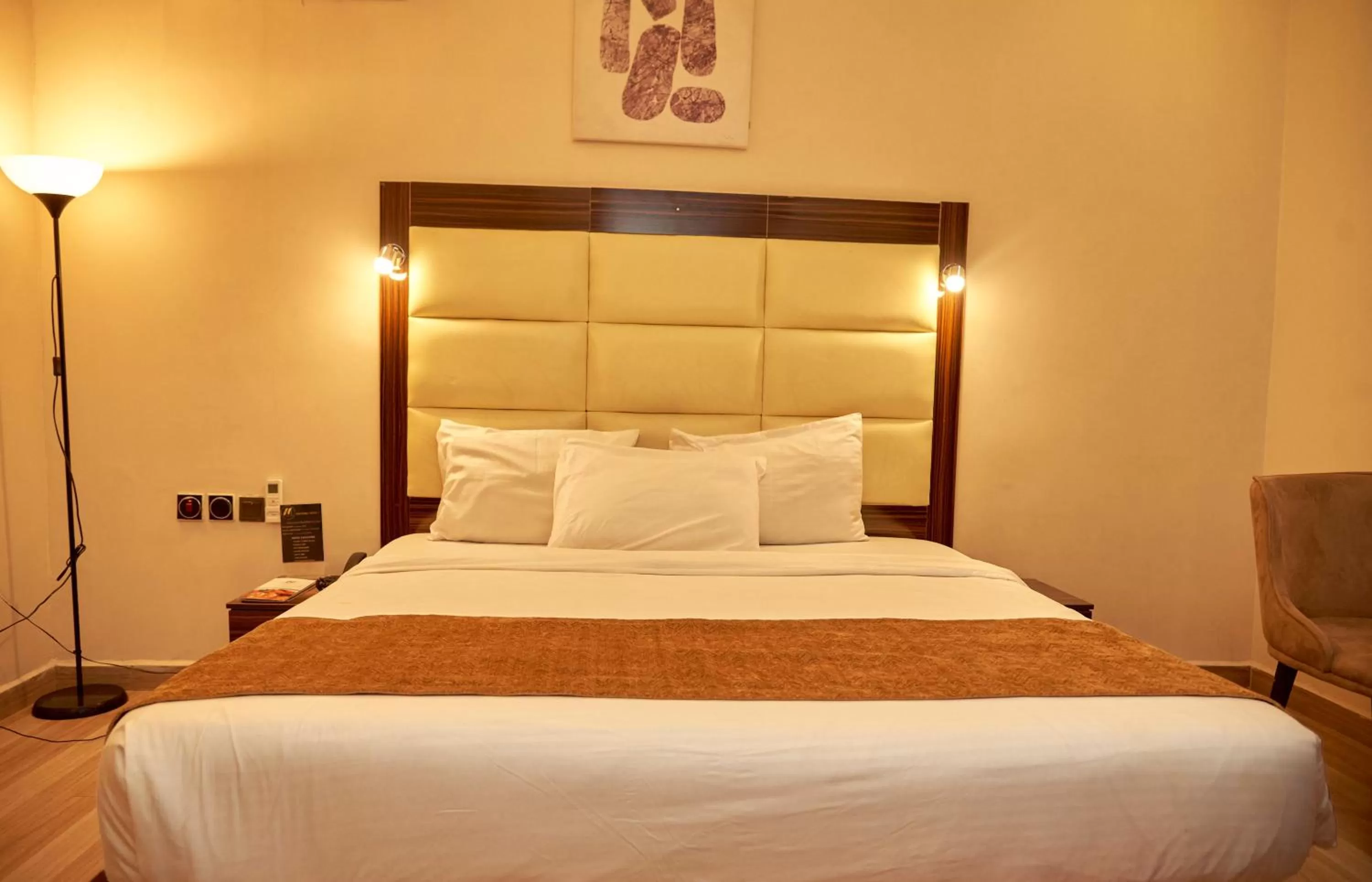 Bed in MayFair Hotel Maitama Abuja