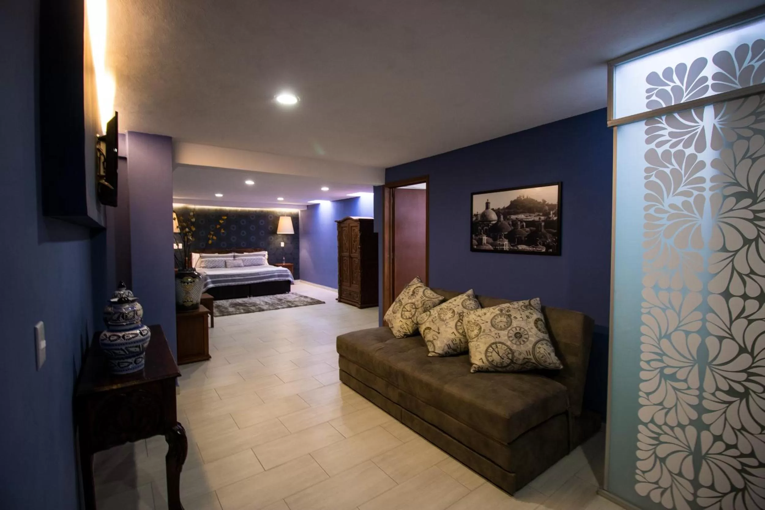 Living room, Bed in Hotel Santa Rosa