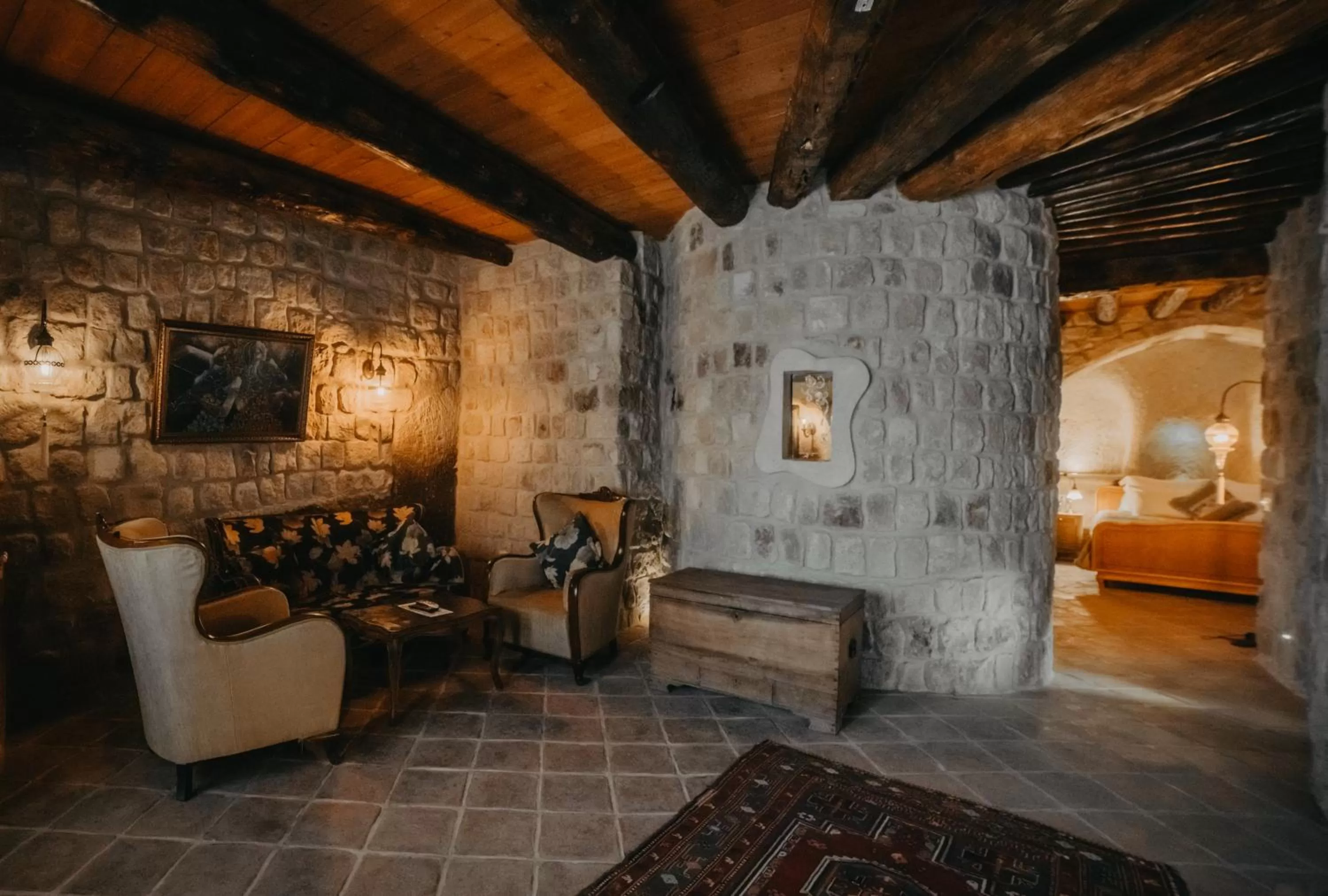 Living room in Dere Suites Cappadocia