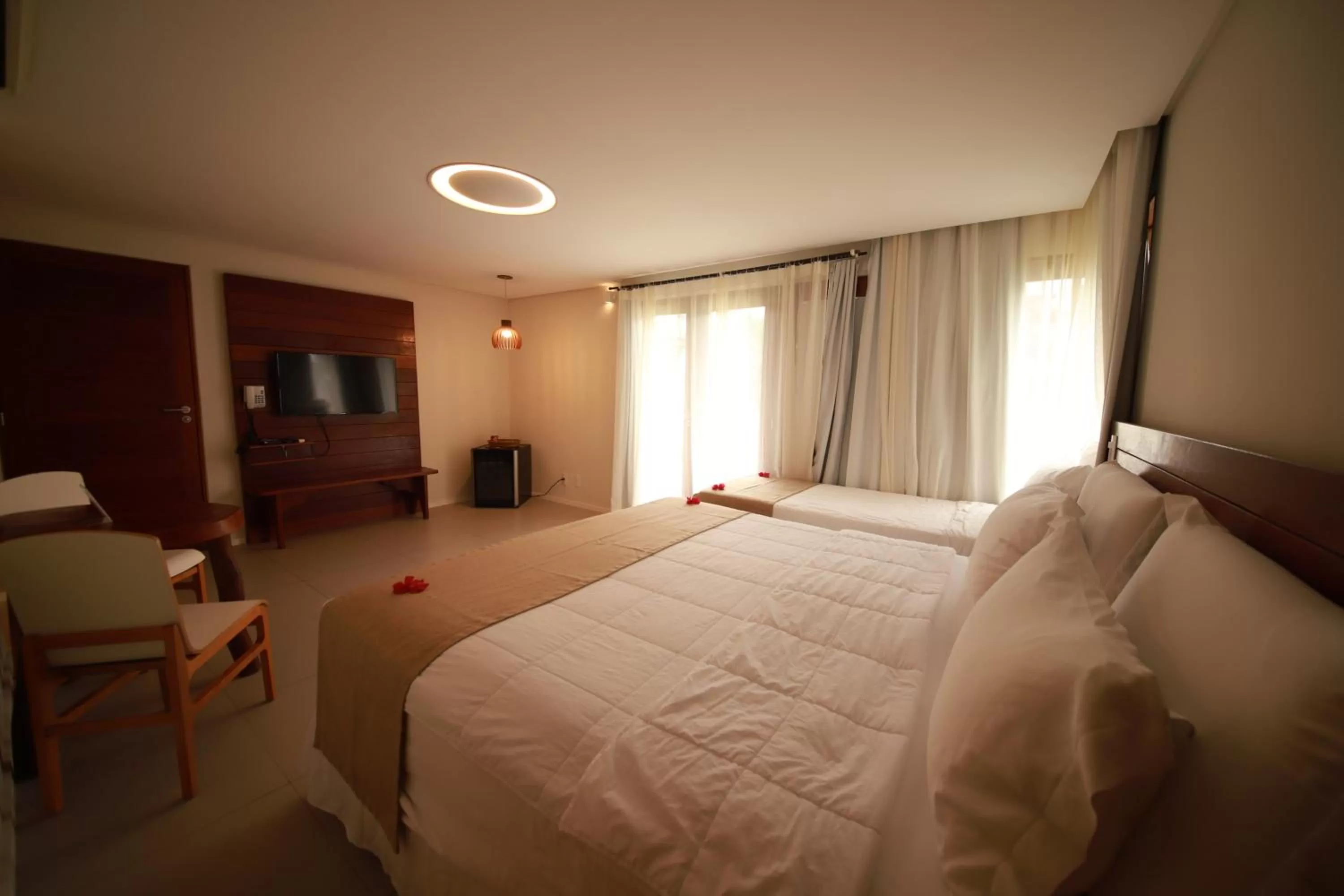 Bed in Pousada Rangai