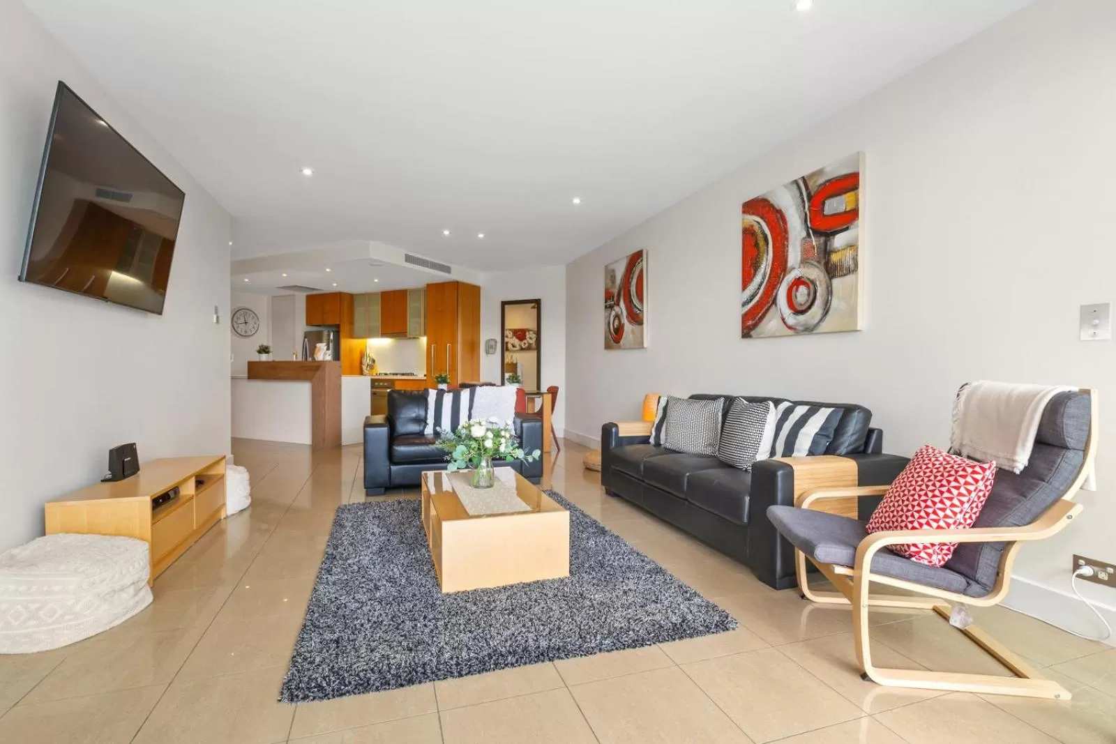 Living room in Cotton Beach Resort - Tweed Coast Holidays ®