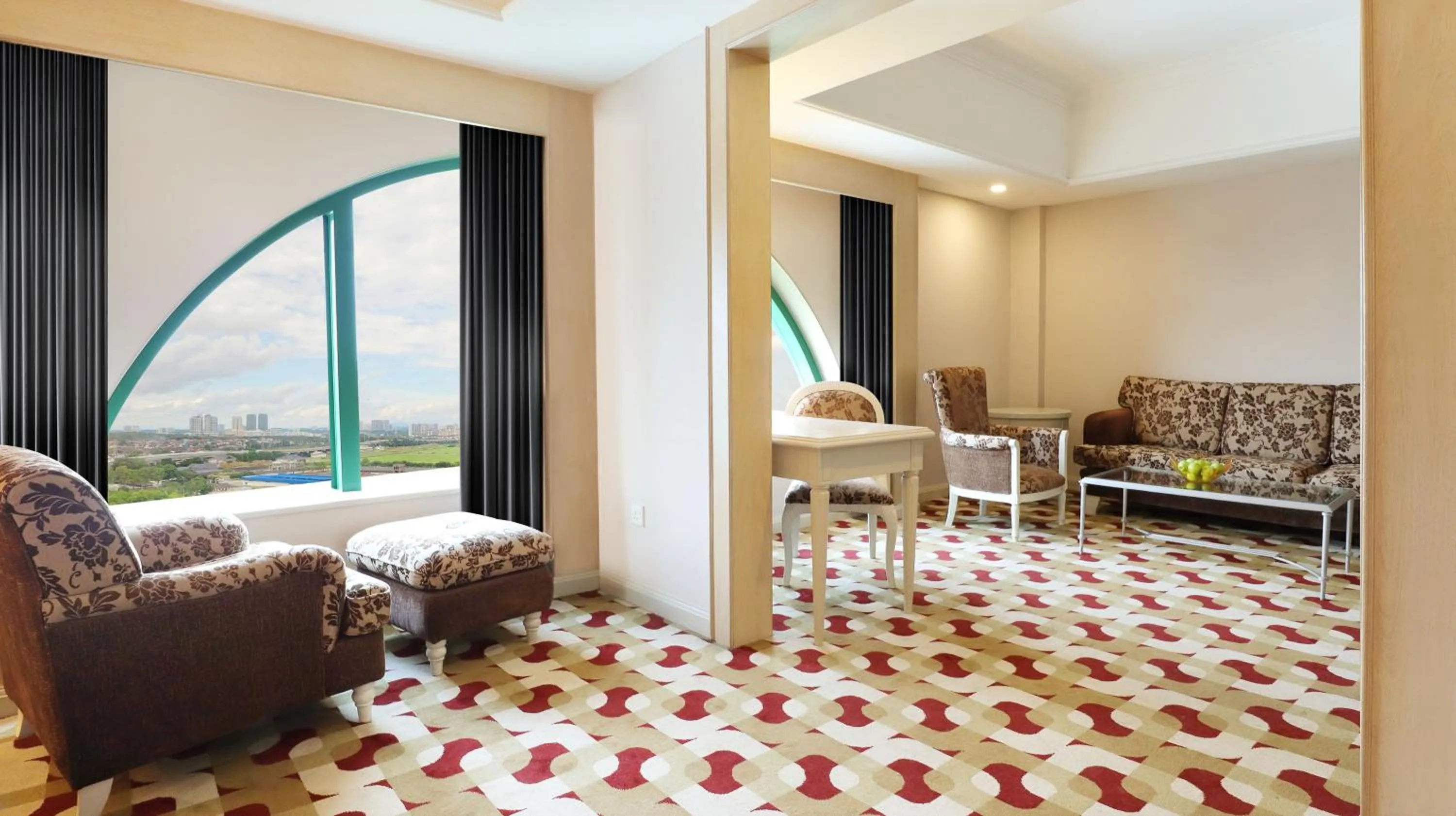 Seating area in Berjaya Waterfront Hotel, Johor Bahru