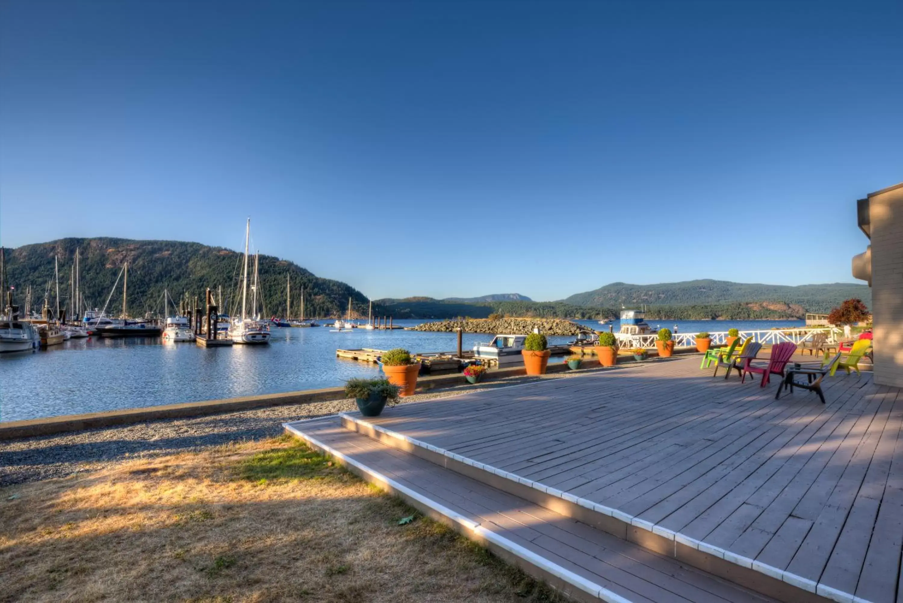 Balcony/Terrace in Oceanfront Suites at Cowichan Bay