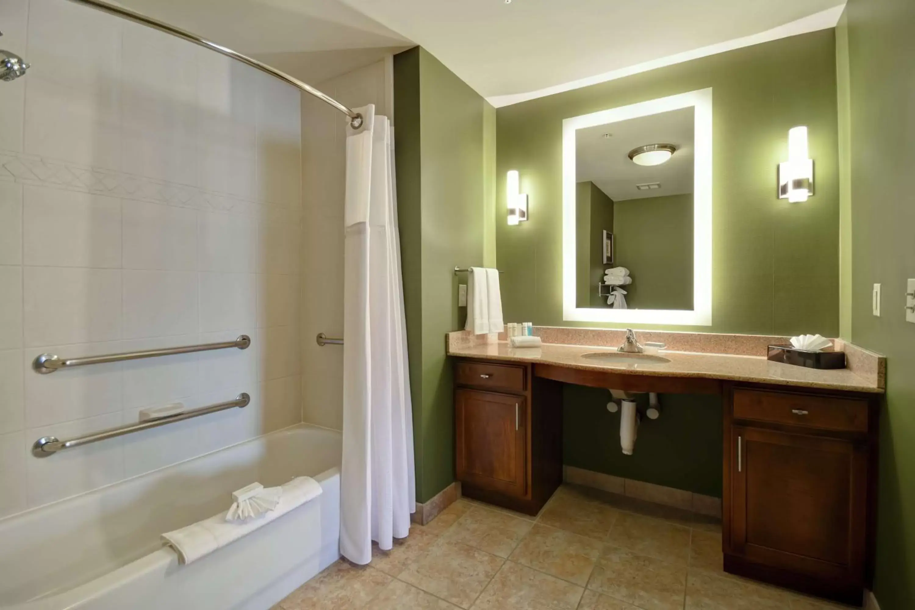 Bathroom in Homewood Suites by Hilton at The Waterfront