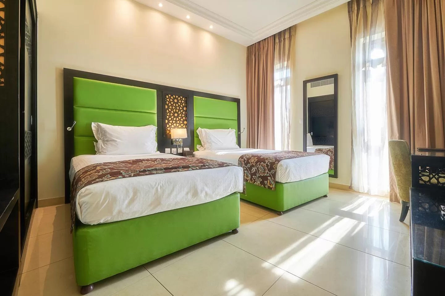 Bed in Bahi Ajman Palace Hotel