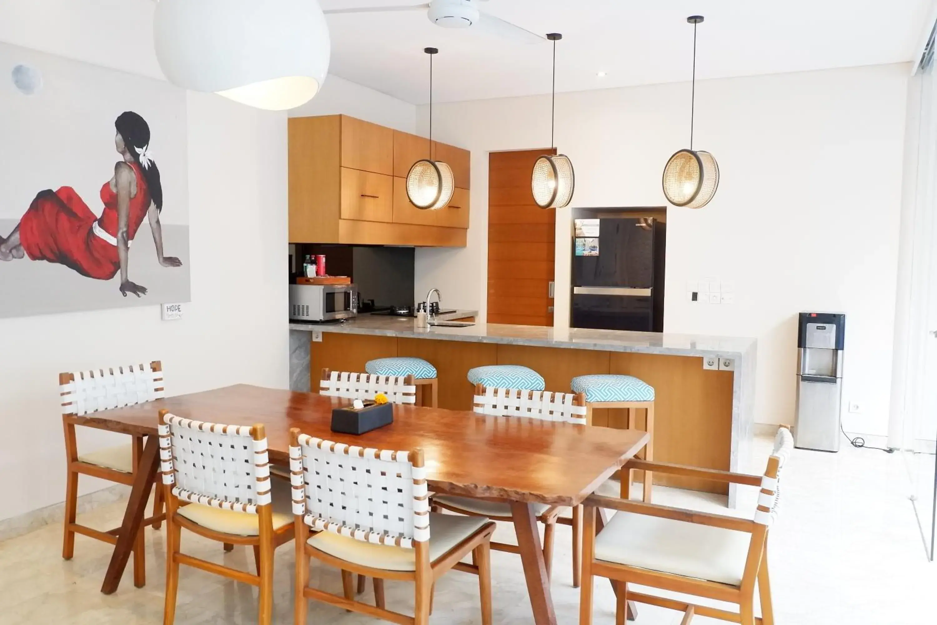 Kitchen or kitchenette, Dining Area in Beautiful Bali Villas