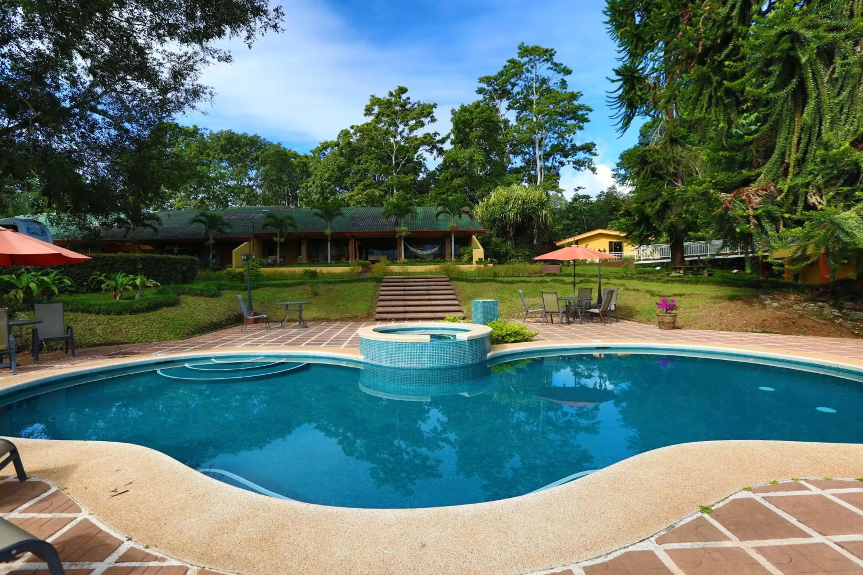 Garden, Swimming Pool in Hotel Villa Florencia