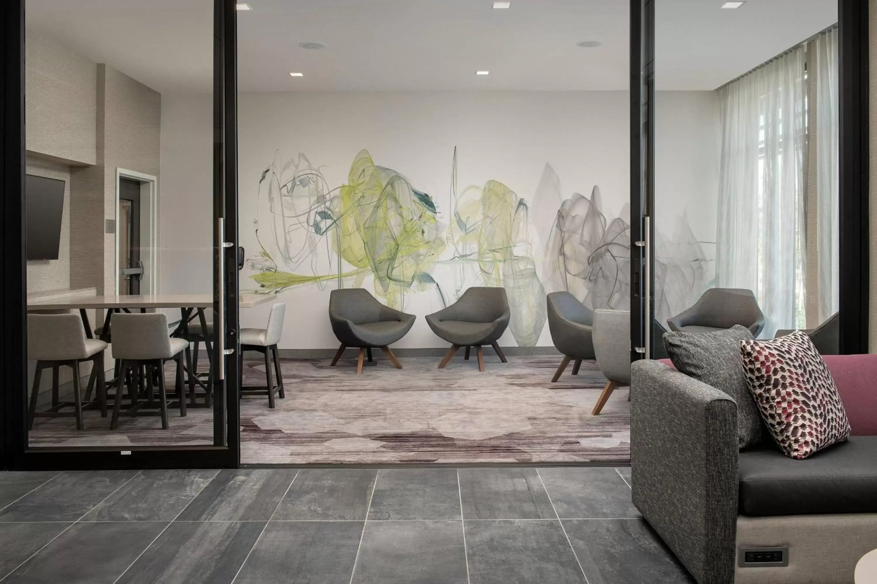 Lobby or reception, Seating Area in Courtyard Portland East