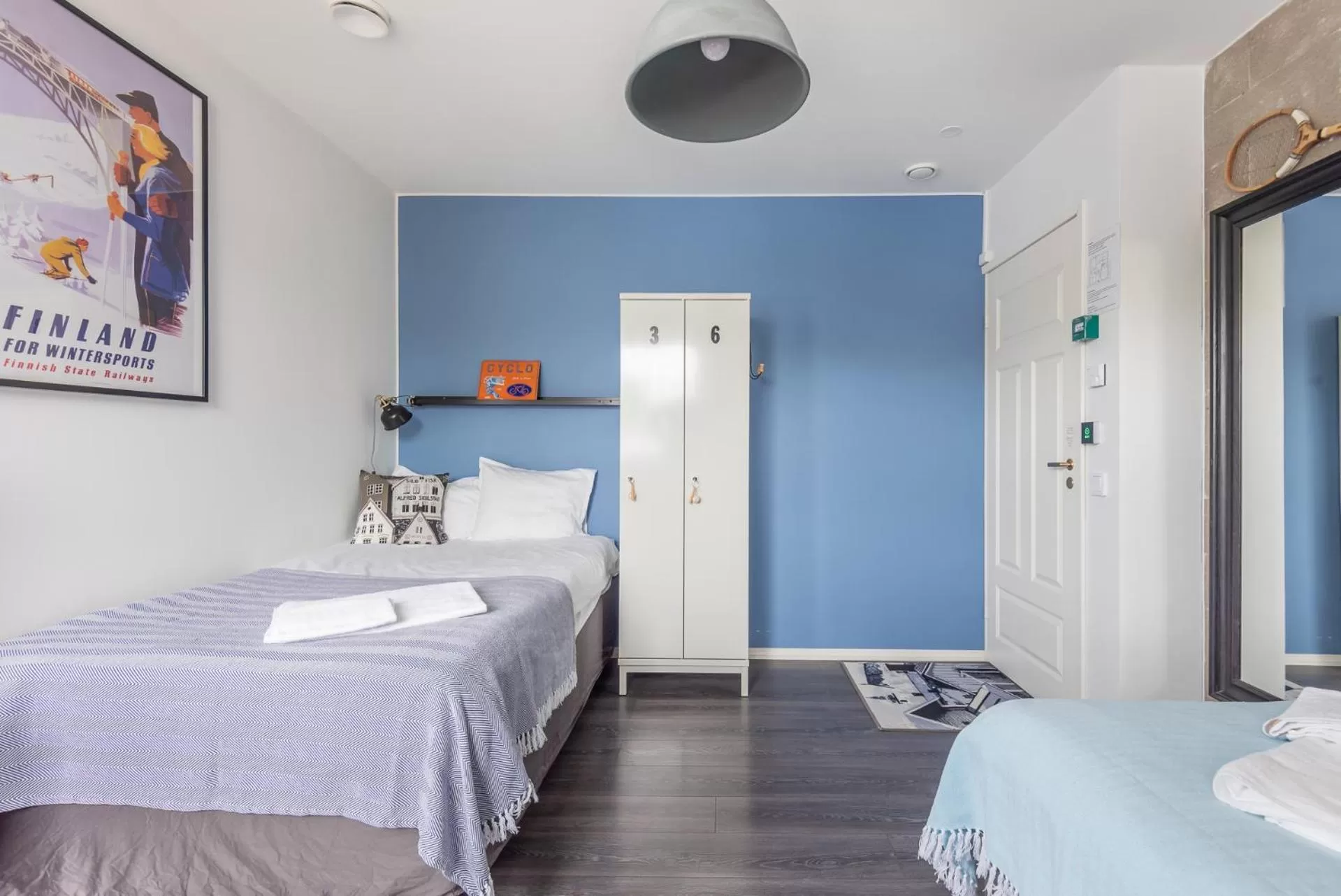 Bed in Villa Jokivarsi Bed & Breakfast