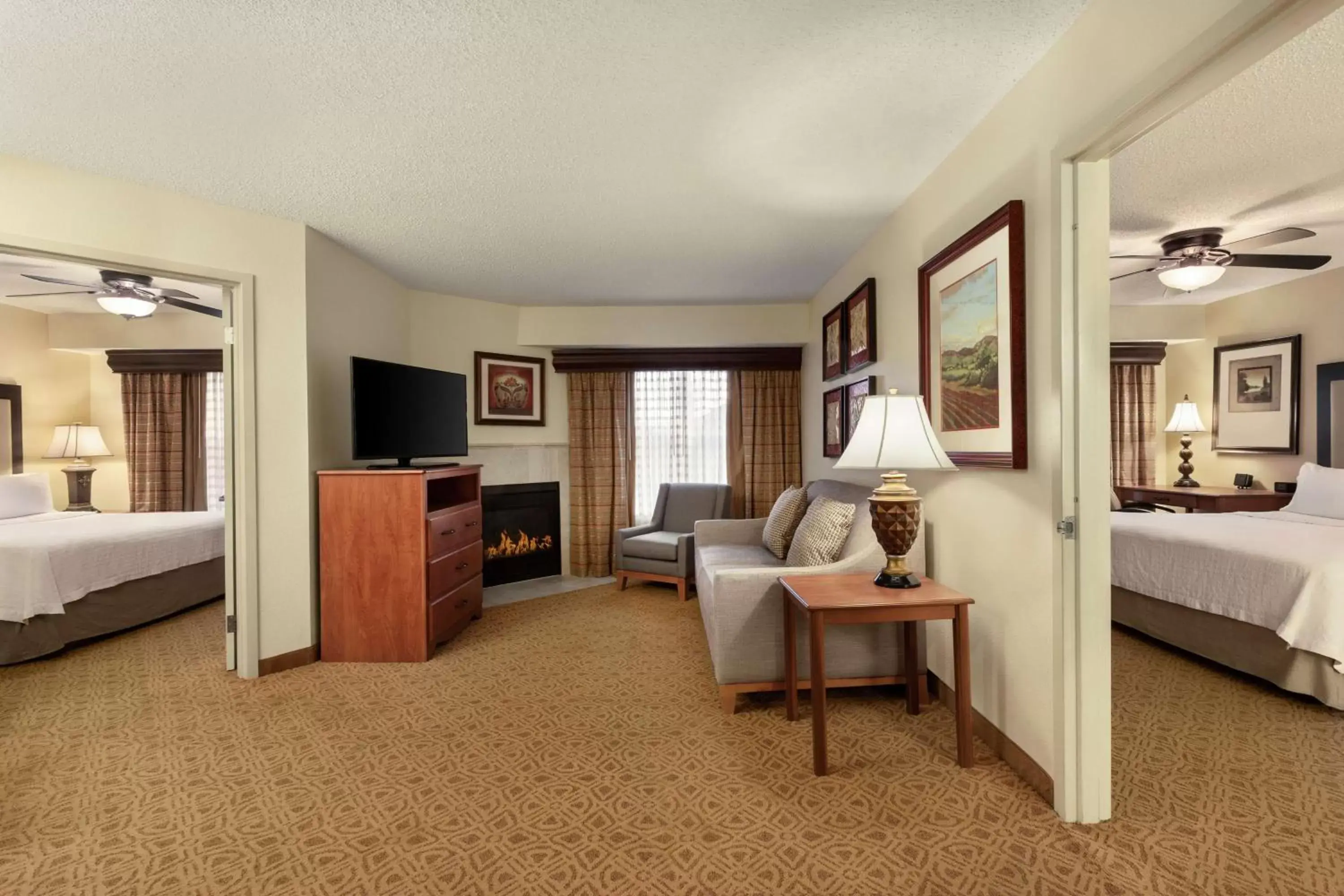 Bedroom, Seating Area in Homewood Suites by Hilton Dallas-Park Central Area