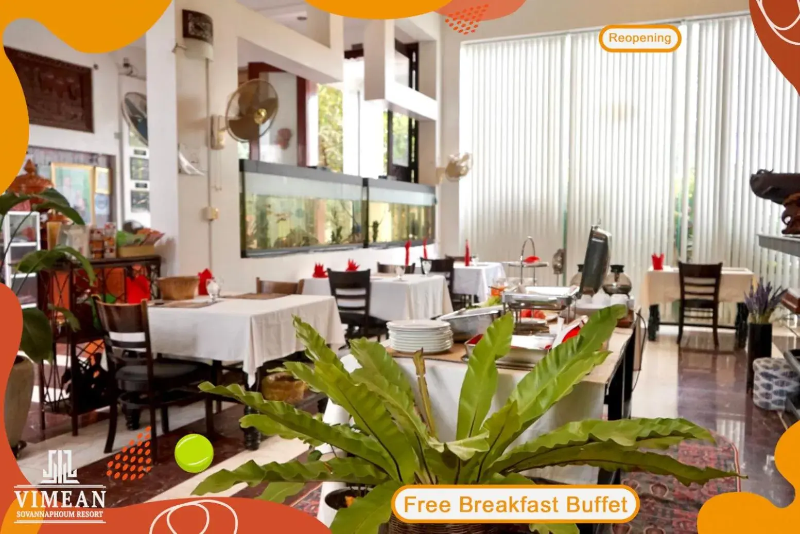 Buffet breakfast, Restaurant/Places to Eat in Vimean Sovannaphoum Resort