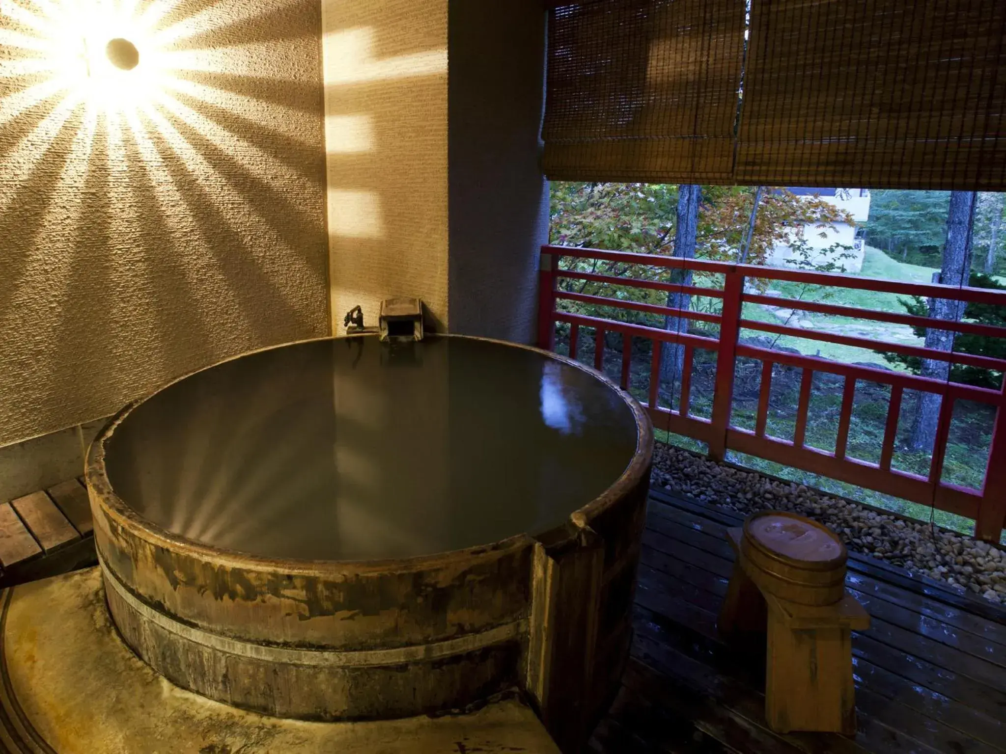 Hot Spring Bath, Bathroom in Hotel Kanronomori