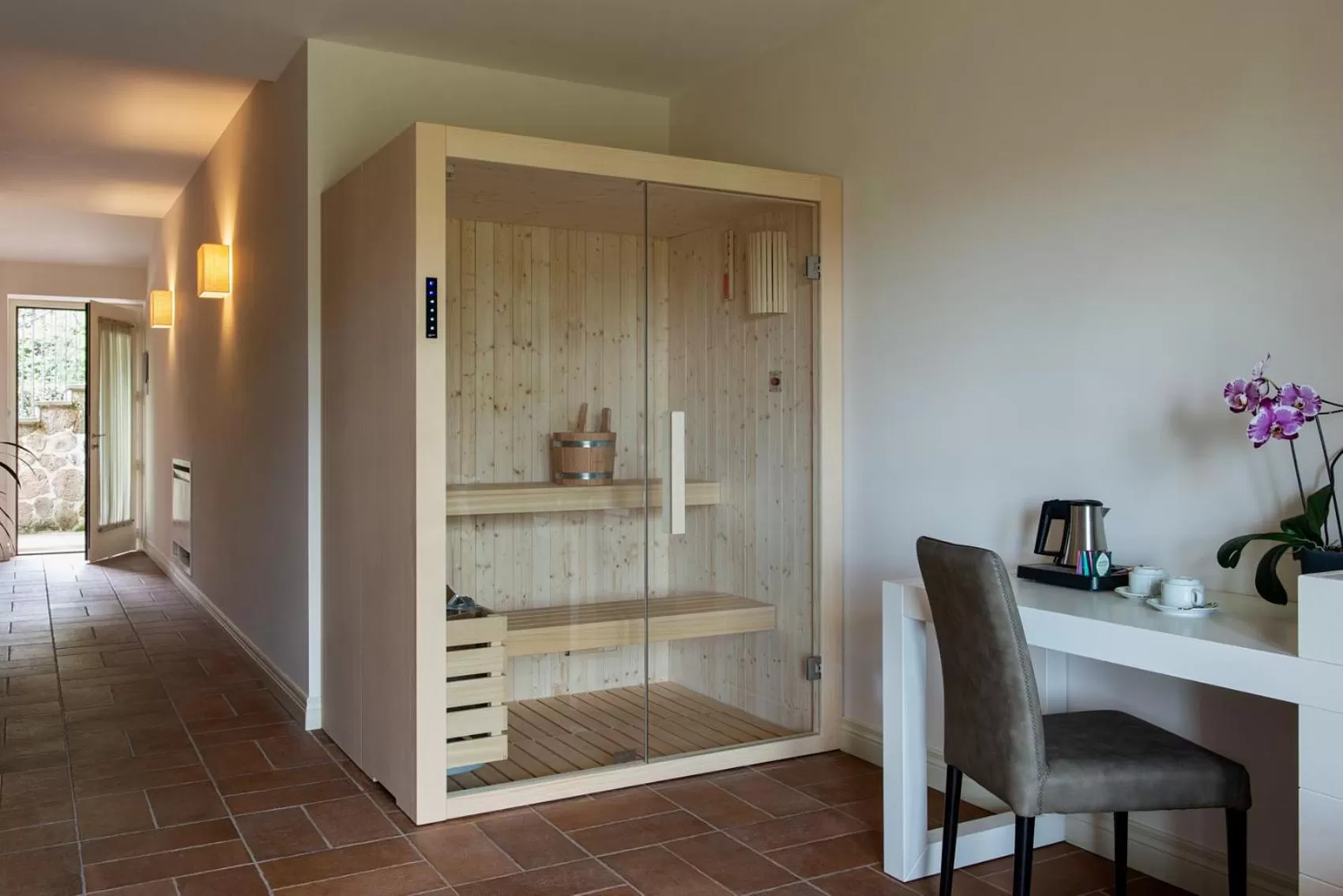 Sauna in Altarocca Wine Resort Adults Only