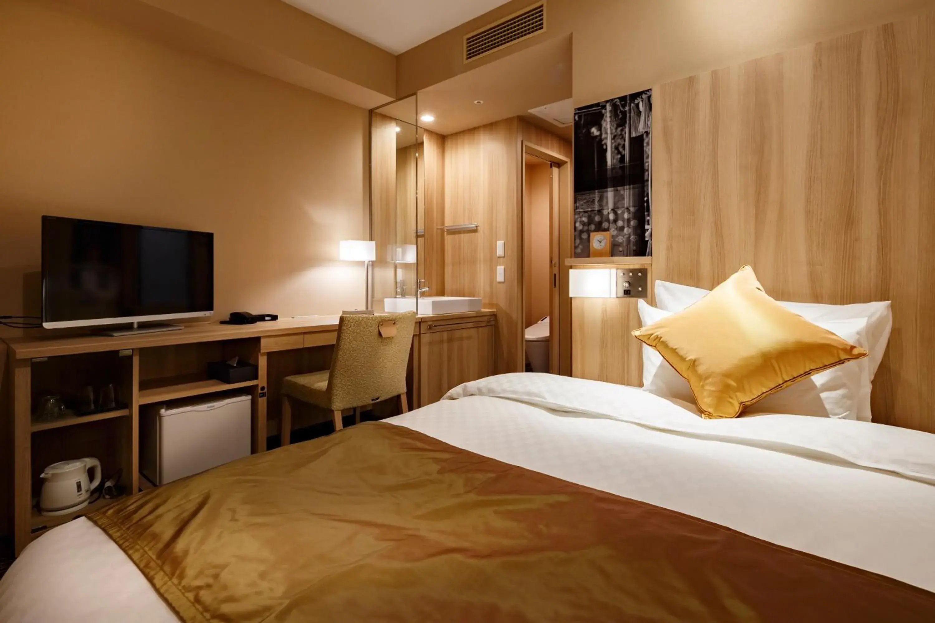 Bed in Hotel Vista Sendai