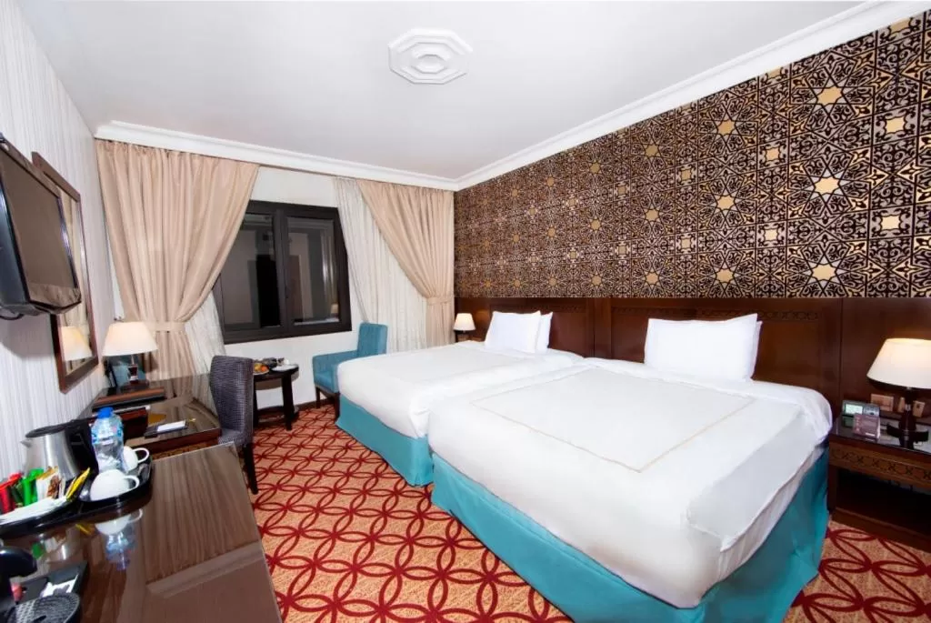 Bed in Dallah Taibah Hotel