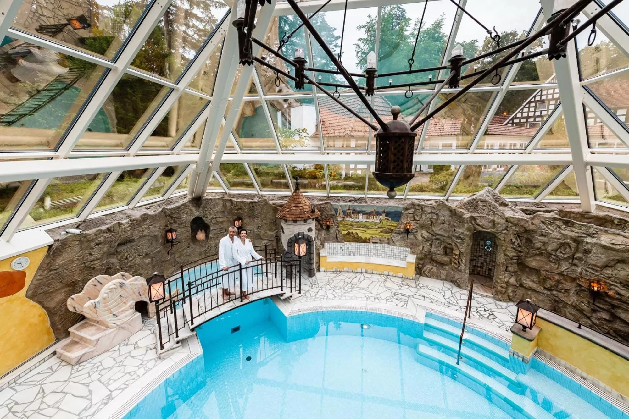 Pool view in VILA VITA Burghotel Dinklage